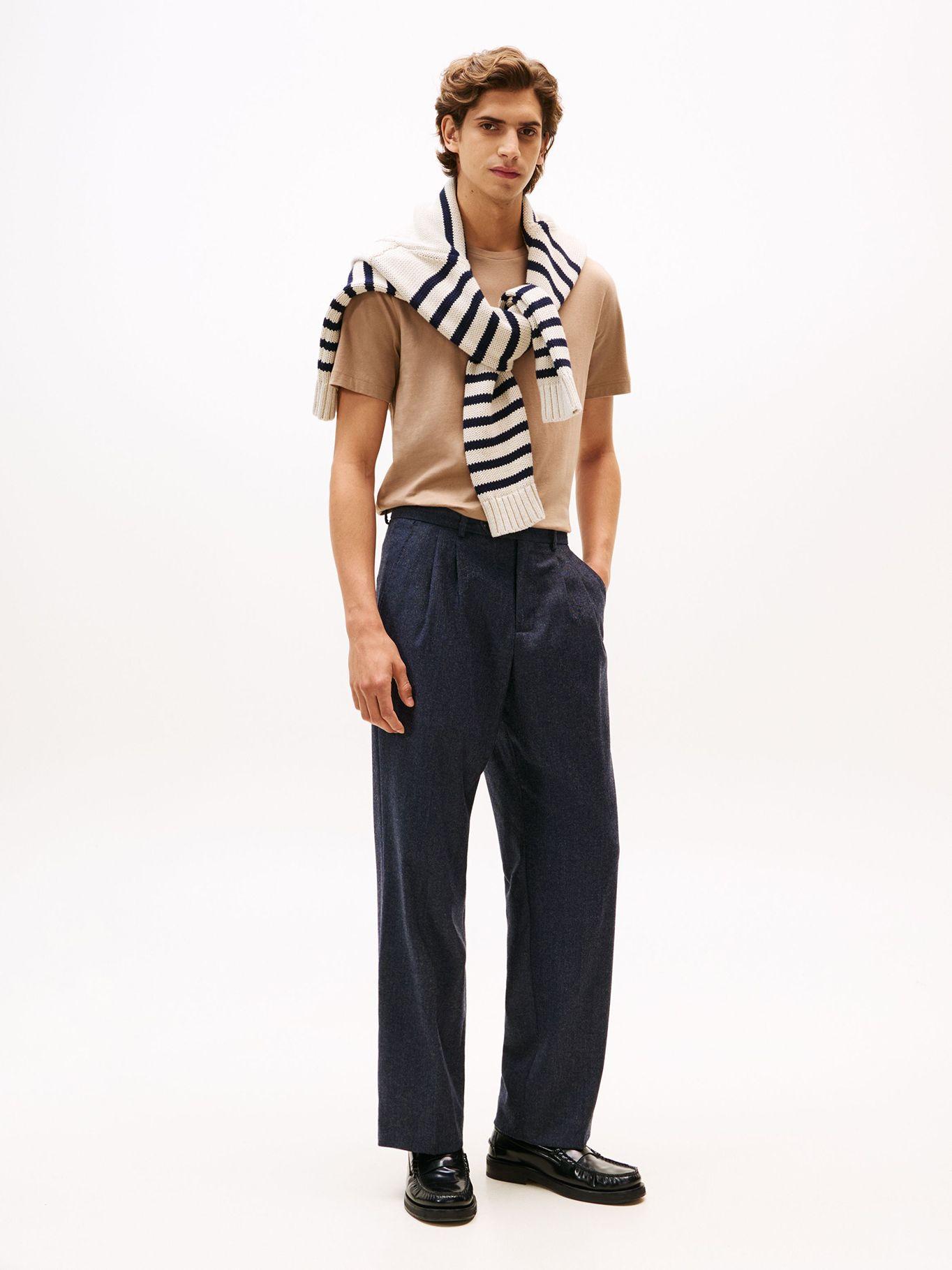 Polera Essential Cotton C-Neck R Beige Tommy Hilfiger-1