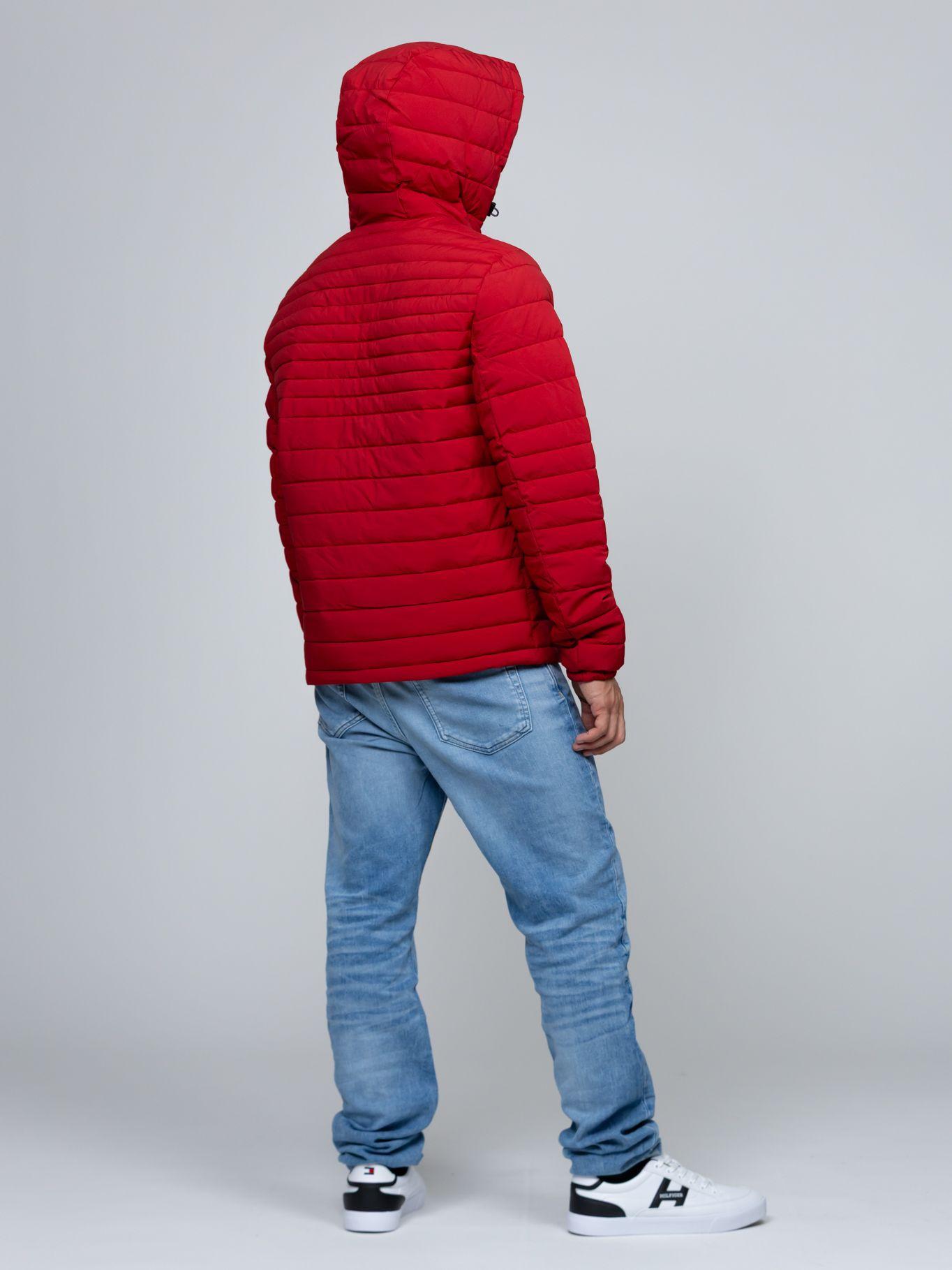 Parka Hoodie Solid Con Cierre Rojo Tommy Hilfiger-2
