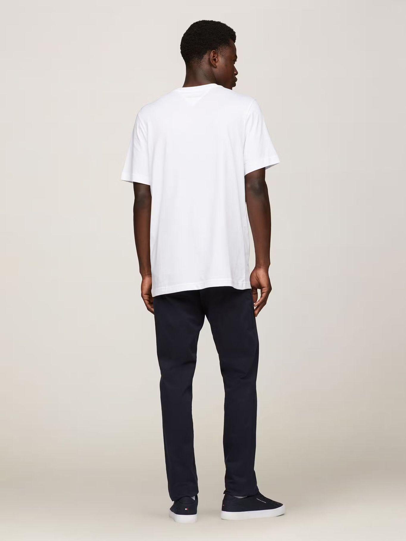 Polera Bolsillo Y Logo Arqueado Blanco Tommy Hilfiger-2