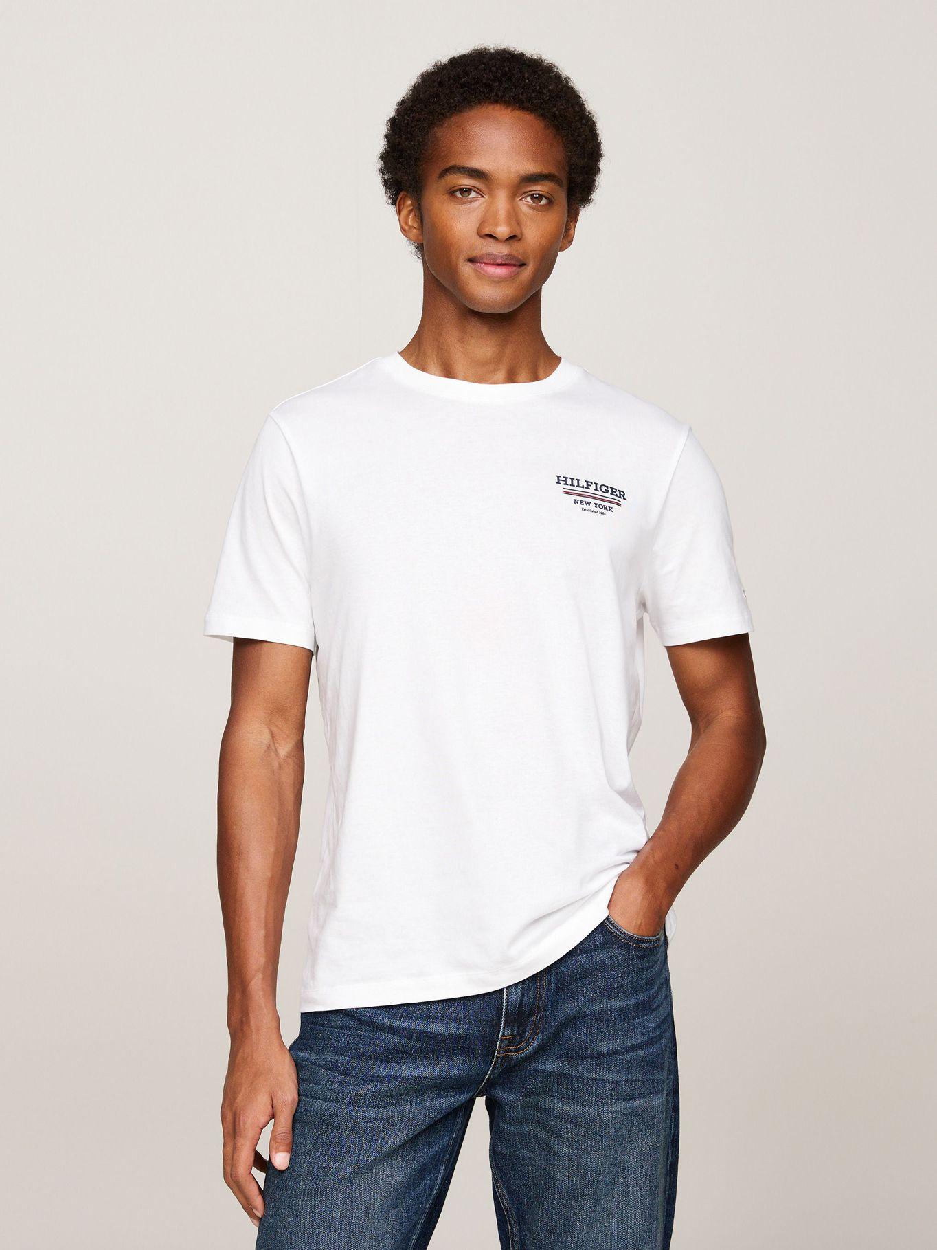 Polera Global Stripe Con Logo Blanco Tommy Hilfiger-0