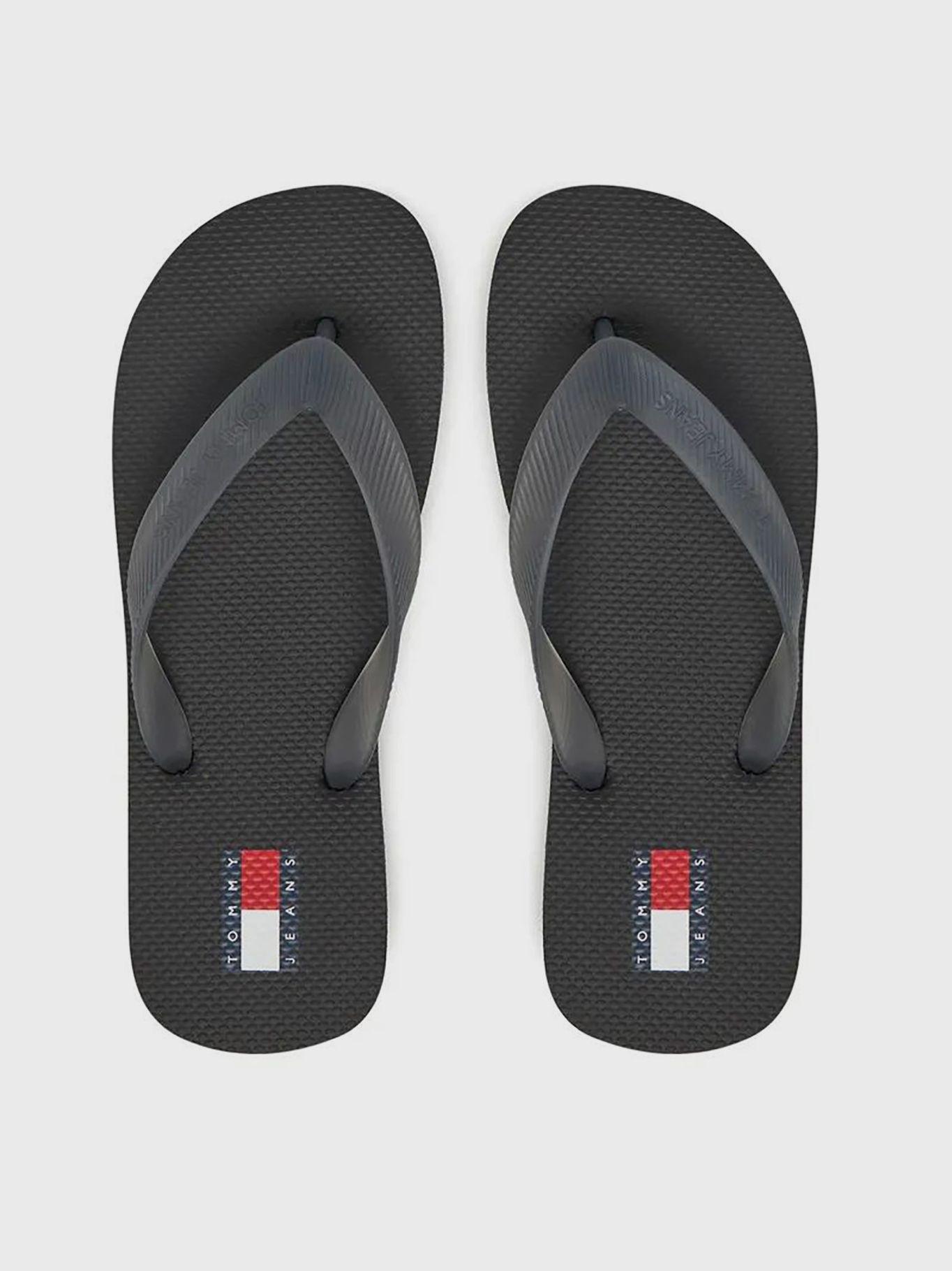 Sandalias Con Suela Dentada Y Logo Negro Tommy Jeans-3