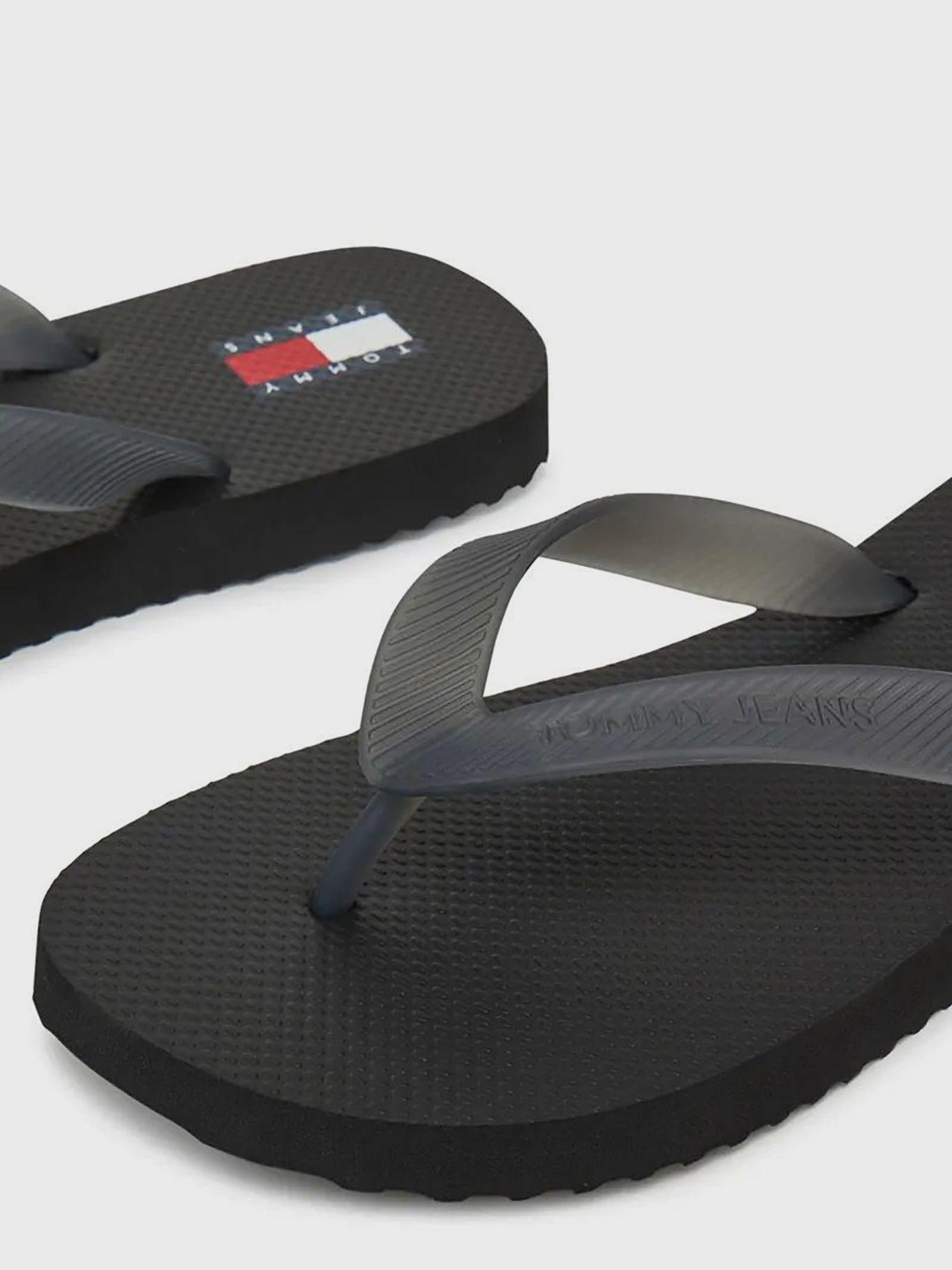 Sandalias Con Suela Dentada Y Logo Negro Tommy Jeans-5