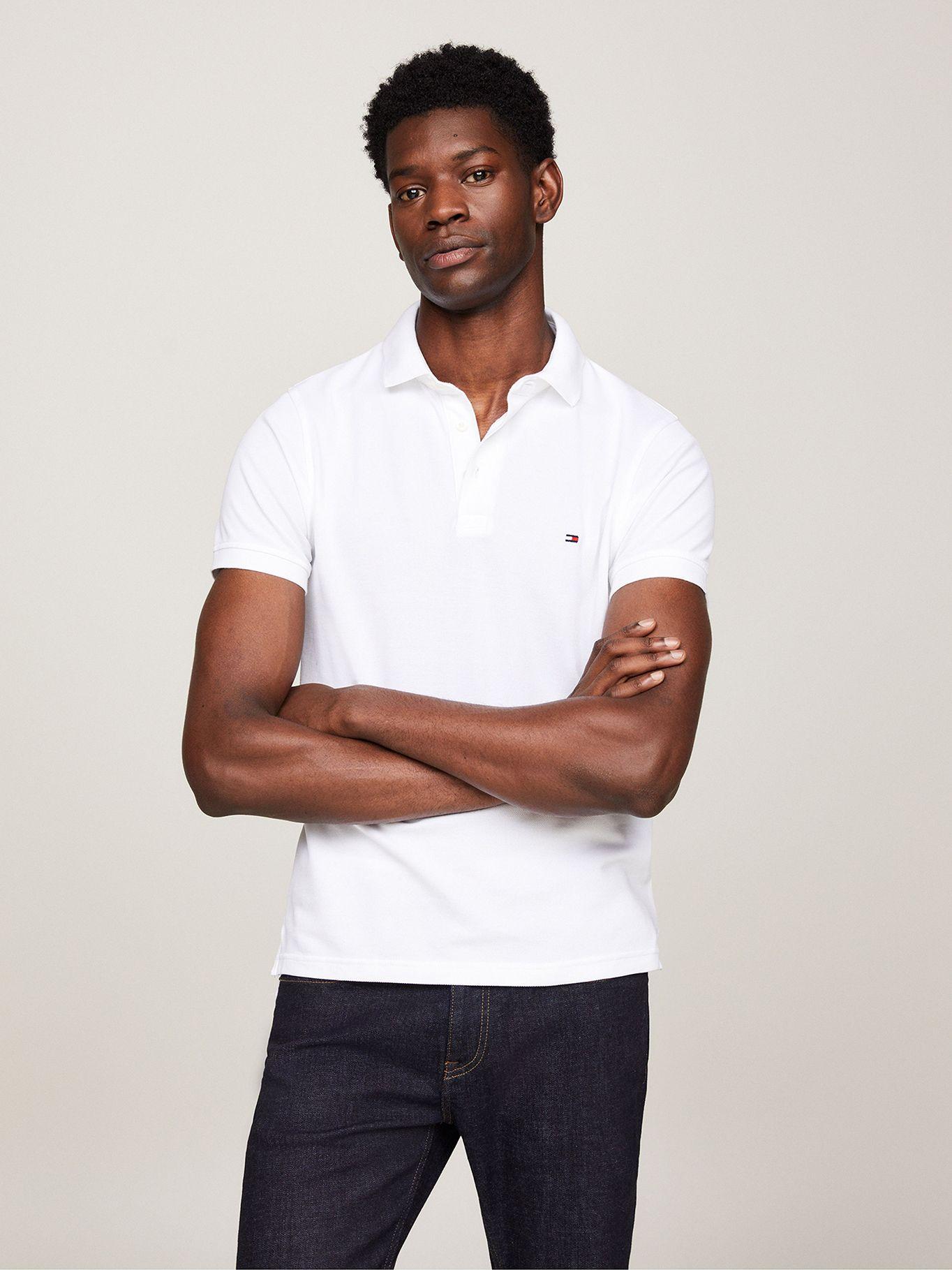 Polo Essential Slim Fit Blanco Tommy Hilfiger-0