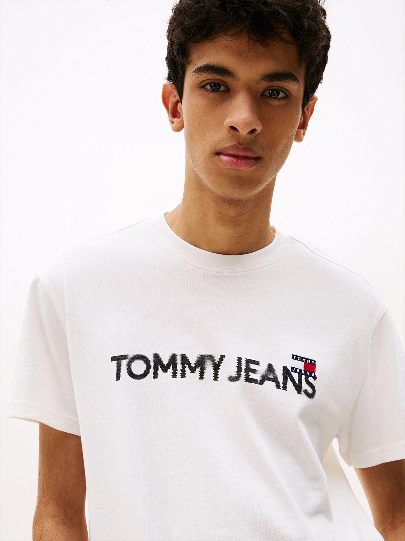 Polera Con Logo De Parche Blanco YBL Tommy Jeans-3