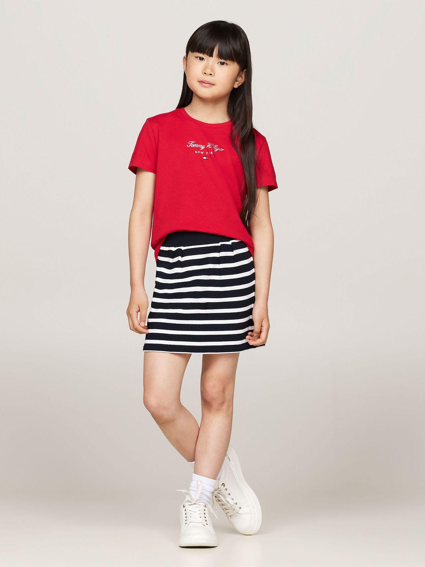 Polera De Niña Con Logo Nyc Rojo Tommy Hilfiger-1
