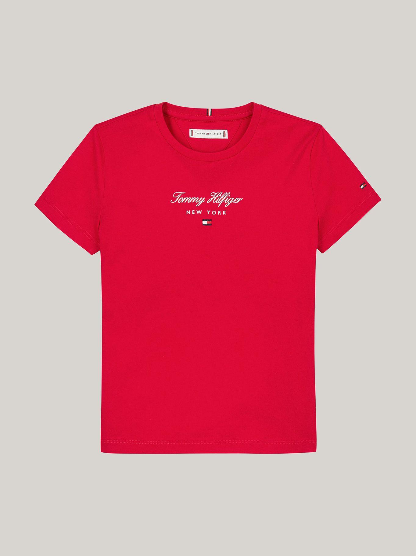 Polera De Niña Con Logo Nyc Rojo Tommy Hilfiger-4
