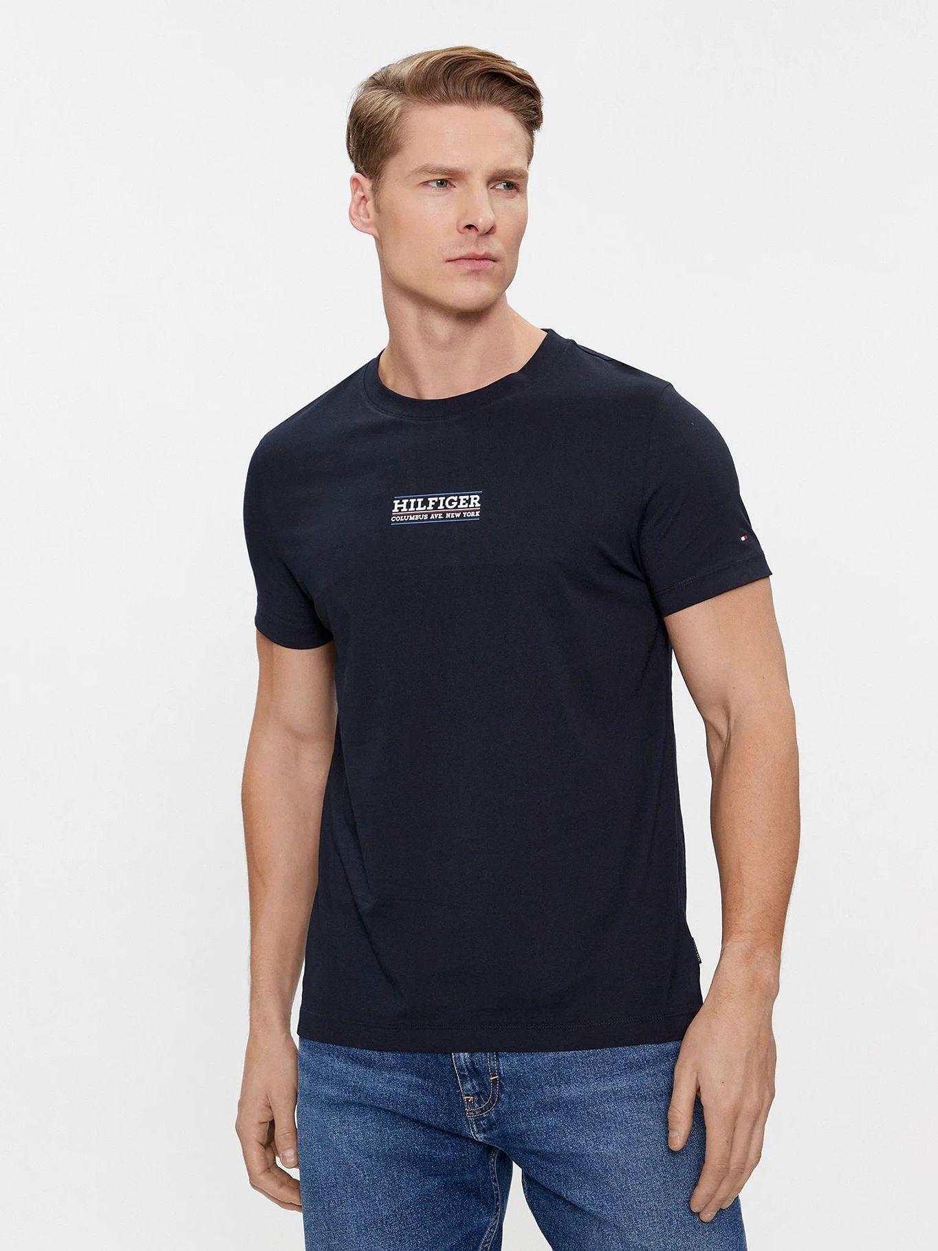Polera Small Hilfiger Logo Azul Tommy Hilfiger-0