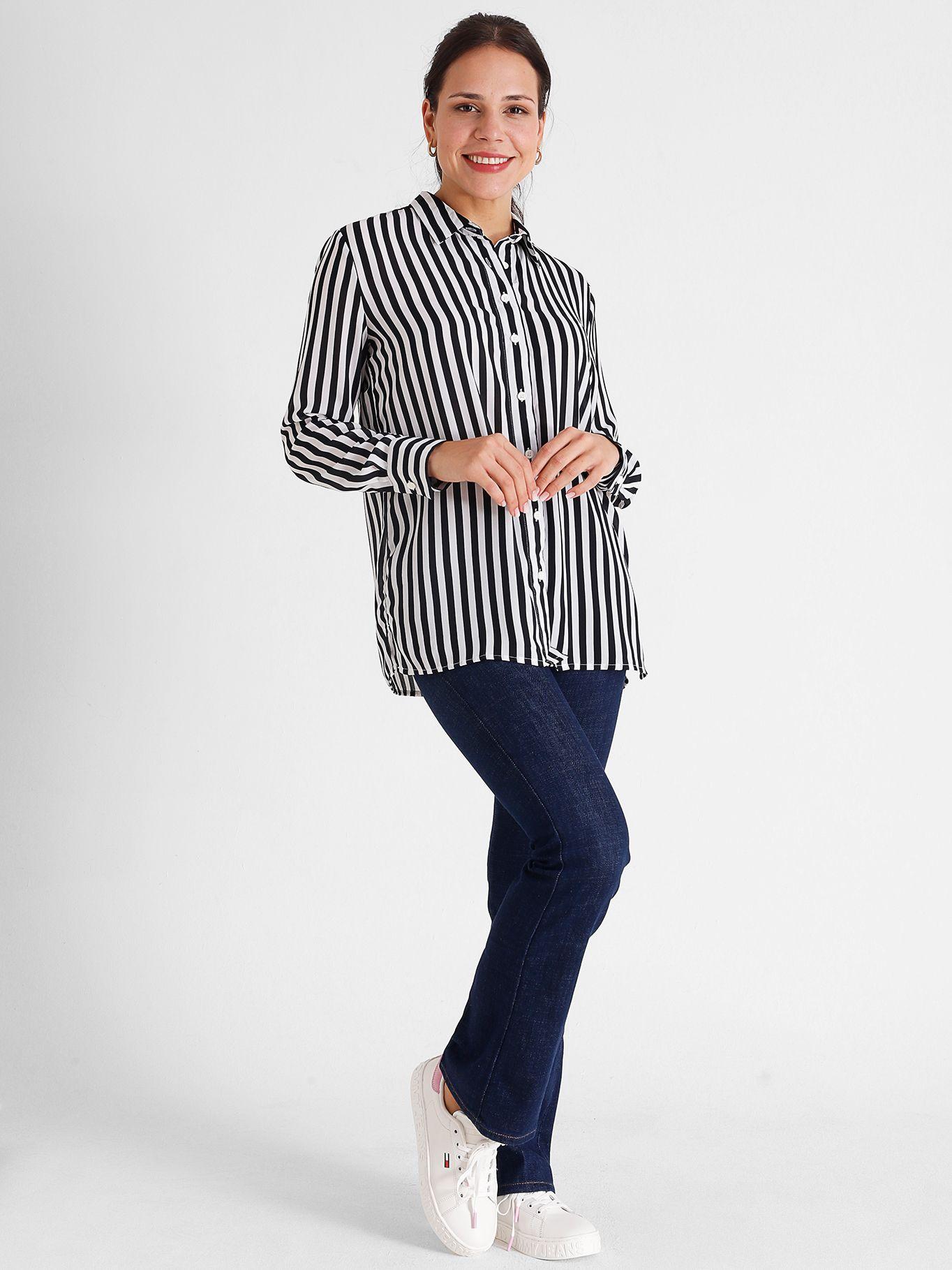 Camisa Adaptive A Rayas De Viscosa Azul Tommy Hilfiger-2