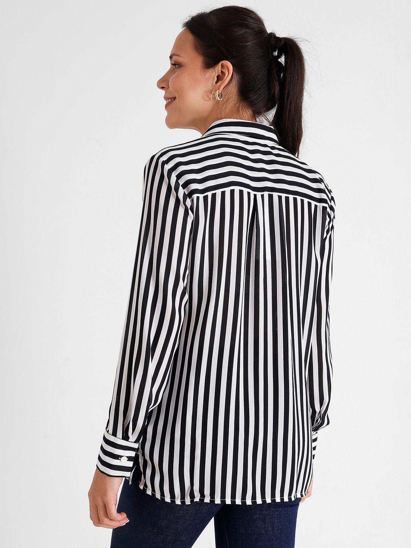 Camisa Adaptive A Rayas De Viscosa Azul Tommy Hilfiger-1