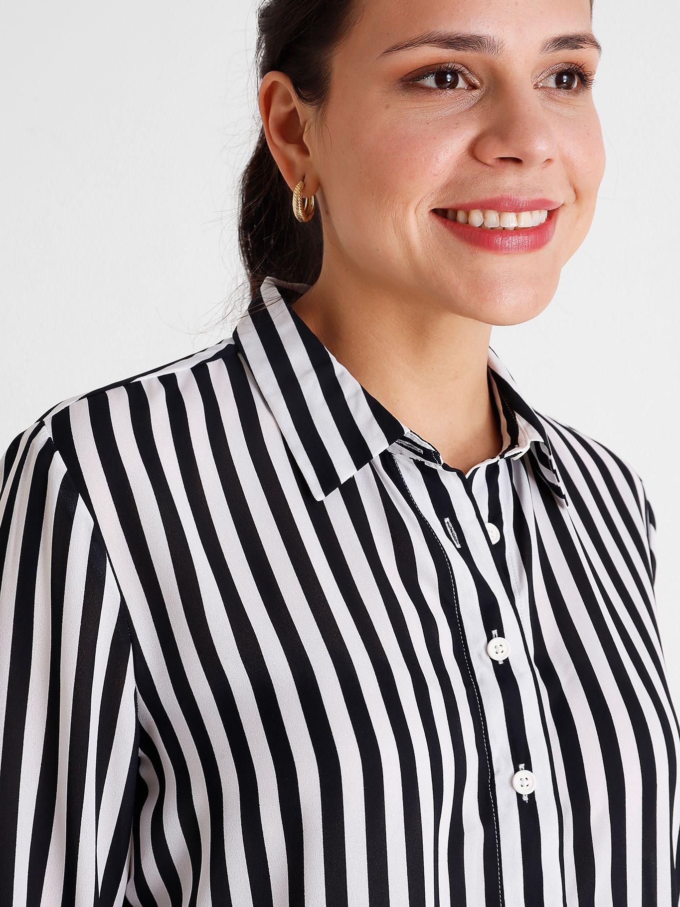 Camisa Adaptive A Rayas De Viscosa Azul Tommy Hilfiger-3