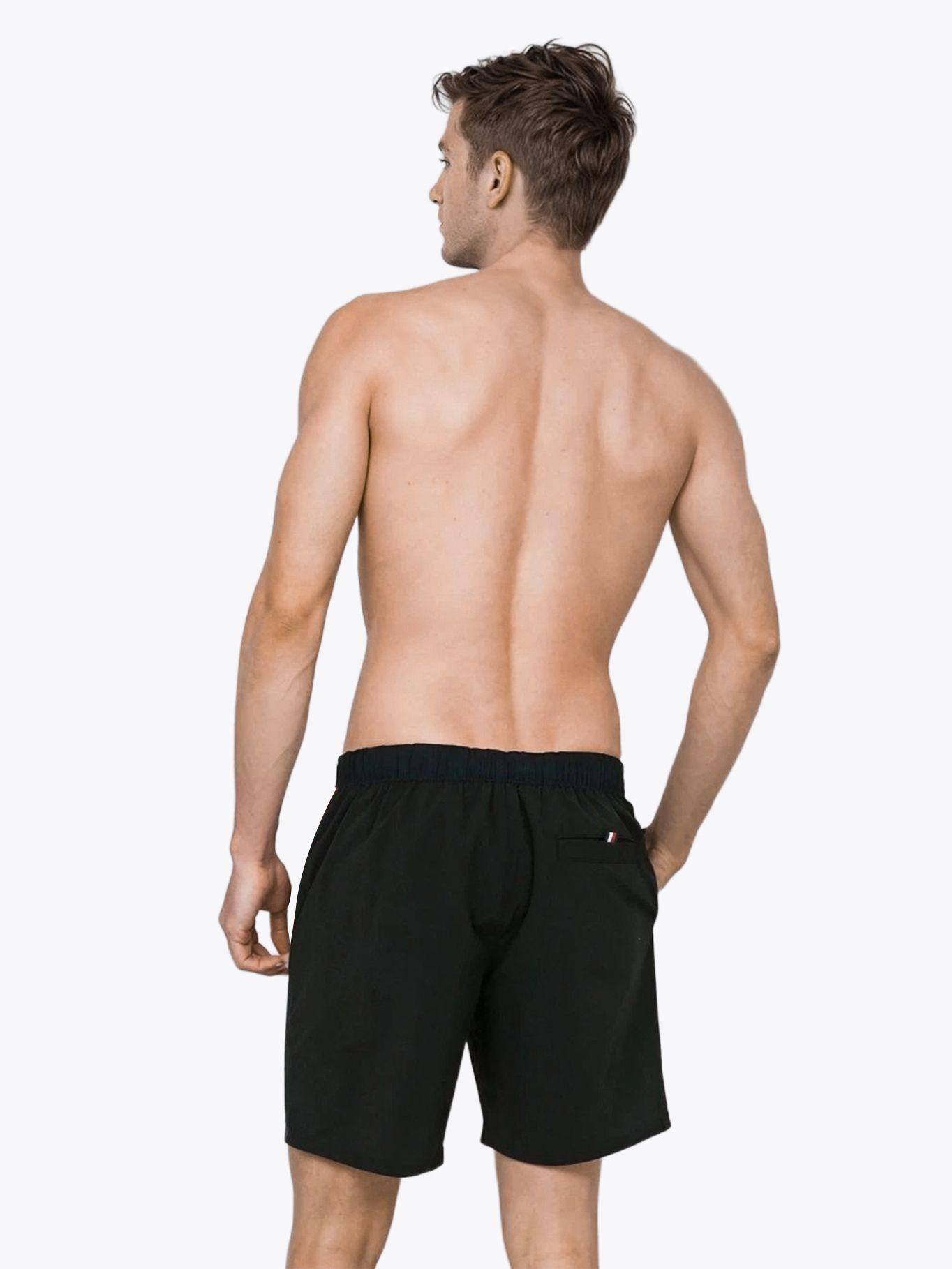 Traje De Baño Largo Con Estampado Negro Tommy Hilfiger-1