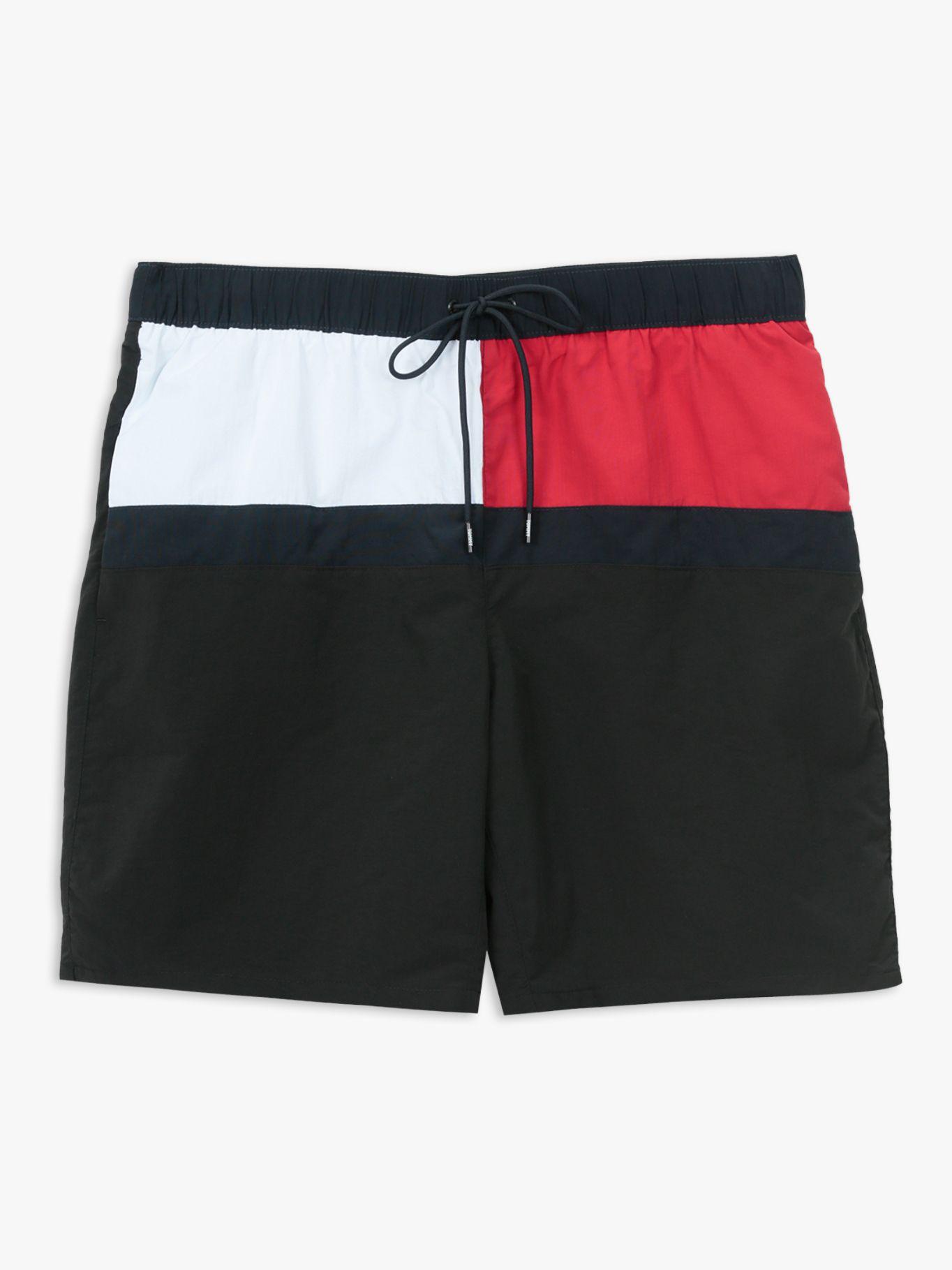 Traje De Baño Largo Con Estampado Negro Tommy Hilfiger-4