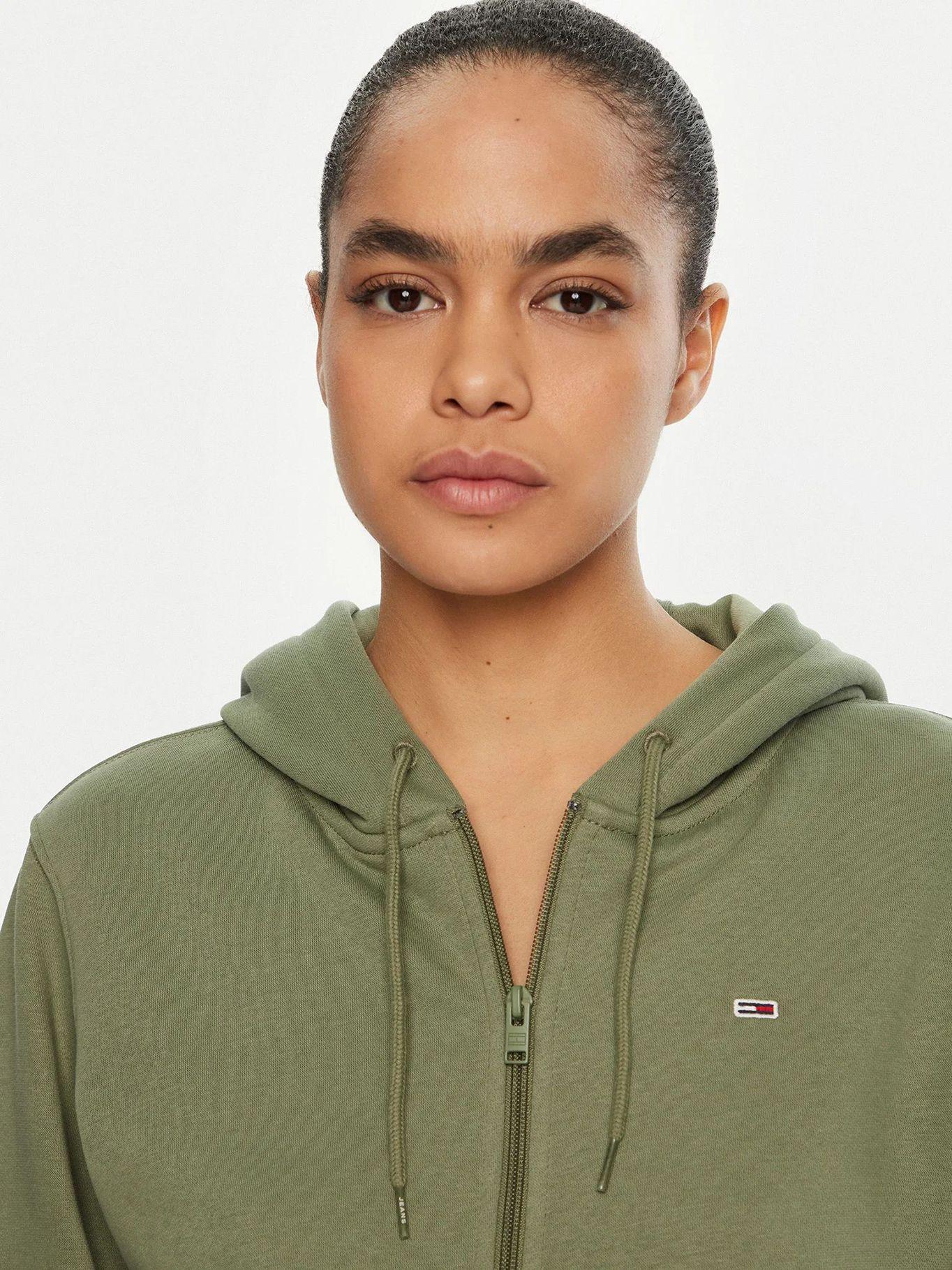 Polerón Hoodie Regular Fit Con Logo Verde Tommy Jeans-3