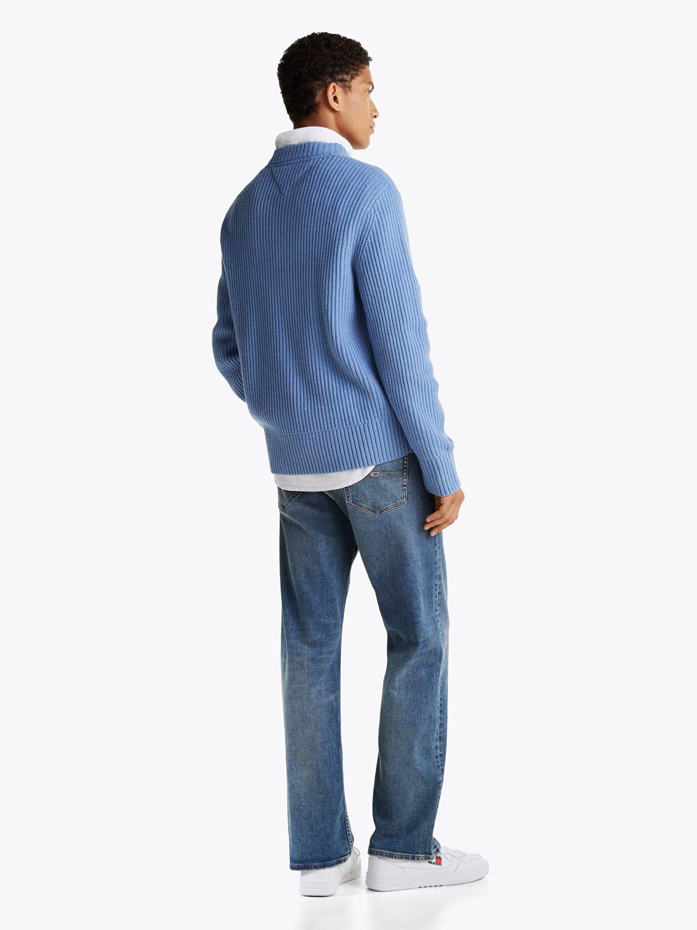 Sweater De Punto Canal Con Logo Celeste Tommy Jeans-1