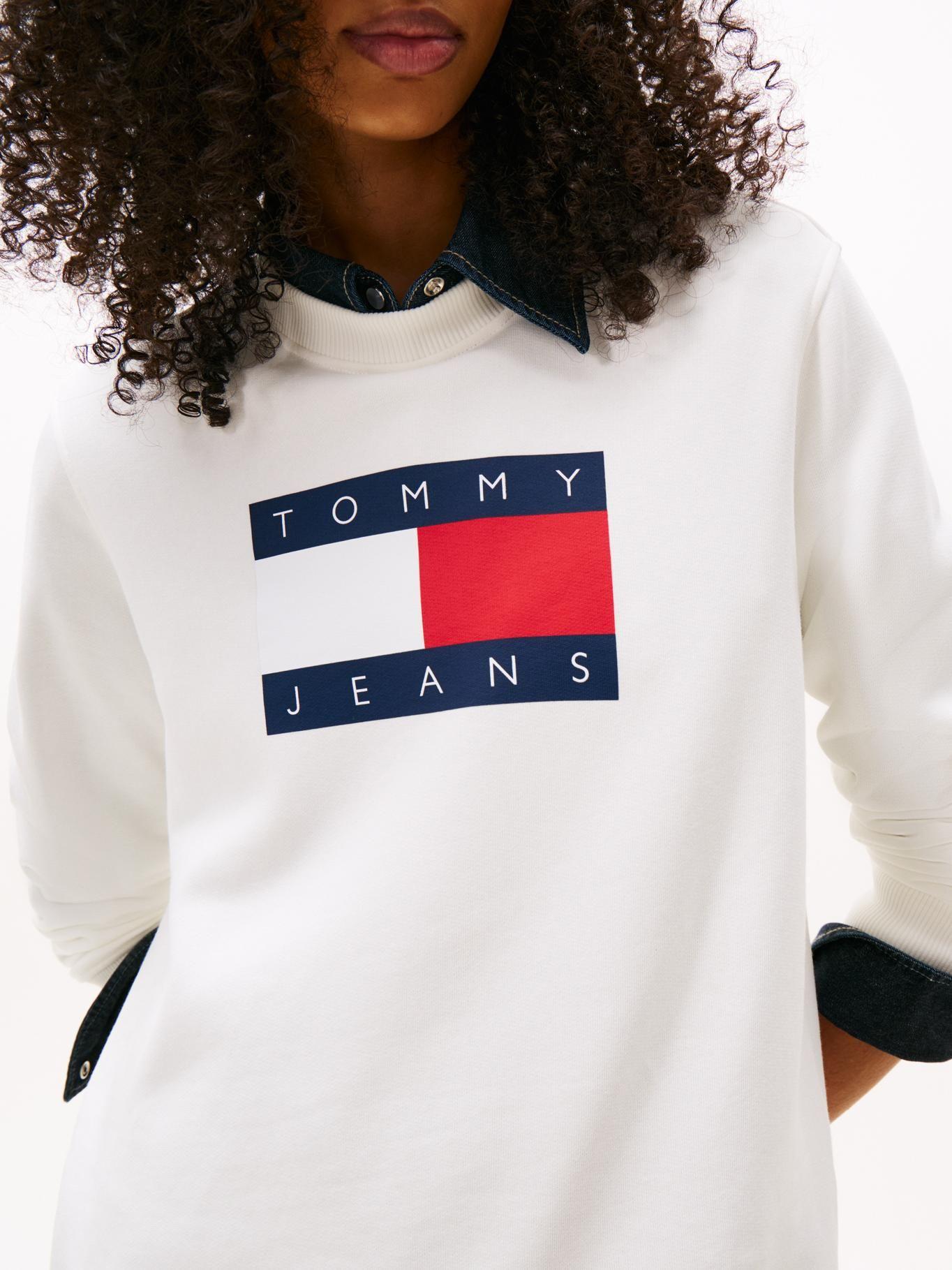 Polerón Con Logo De Parche Blanco Tommy Jeans-3