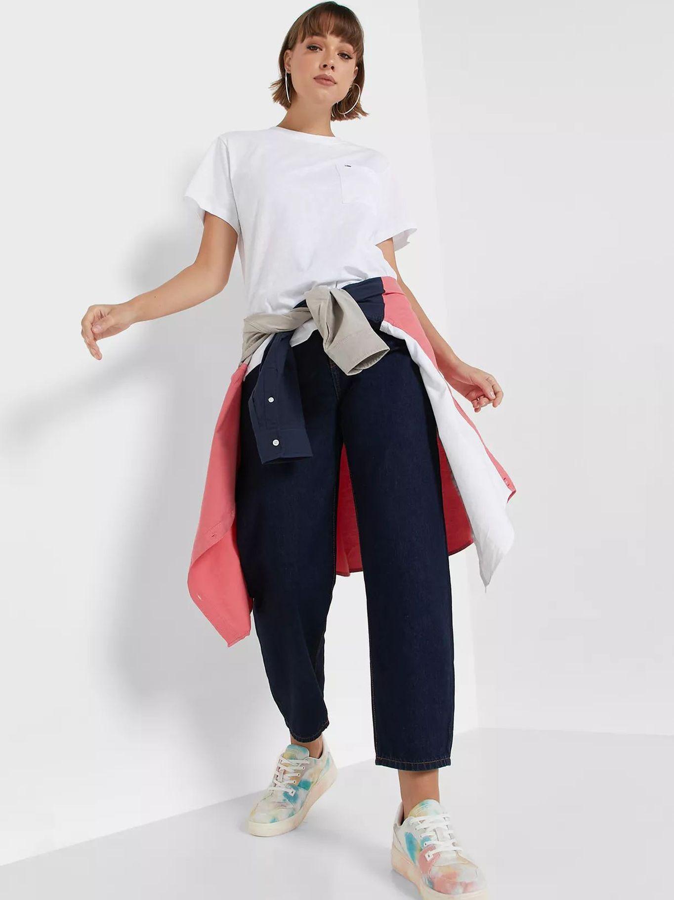 Polera Con Bolsillo Flag Logo Blanco Tommy Hilfiger-3