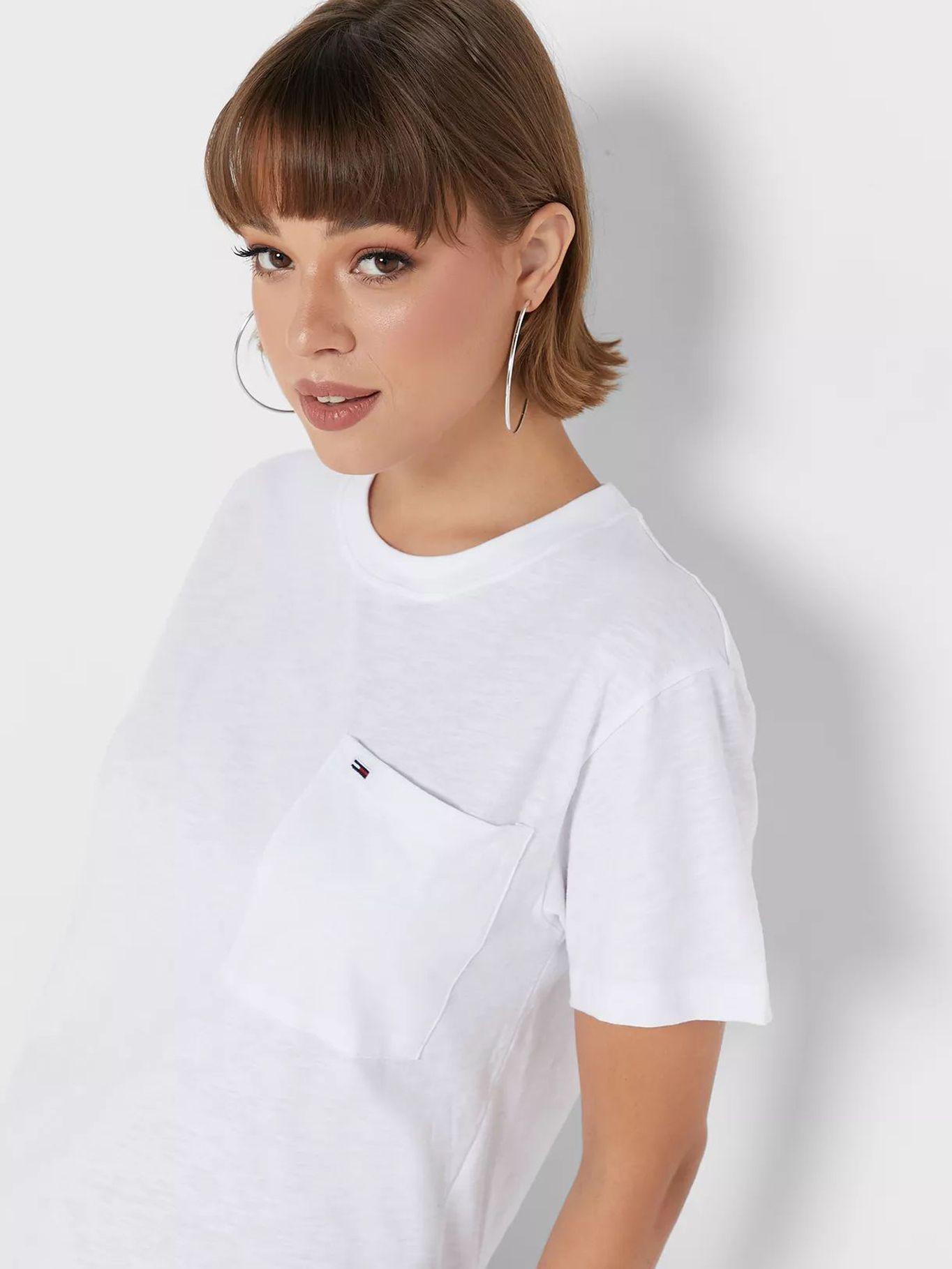 Polera Con Bolsillo Flag Logo Blanco Tommy Hilfiger-2