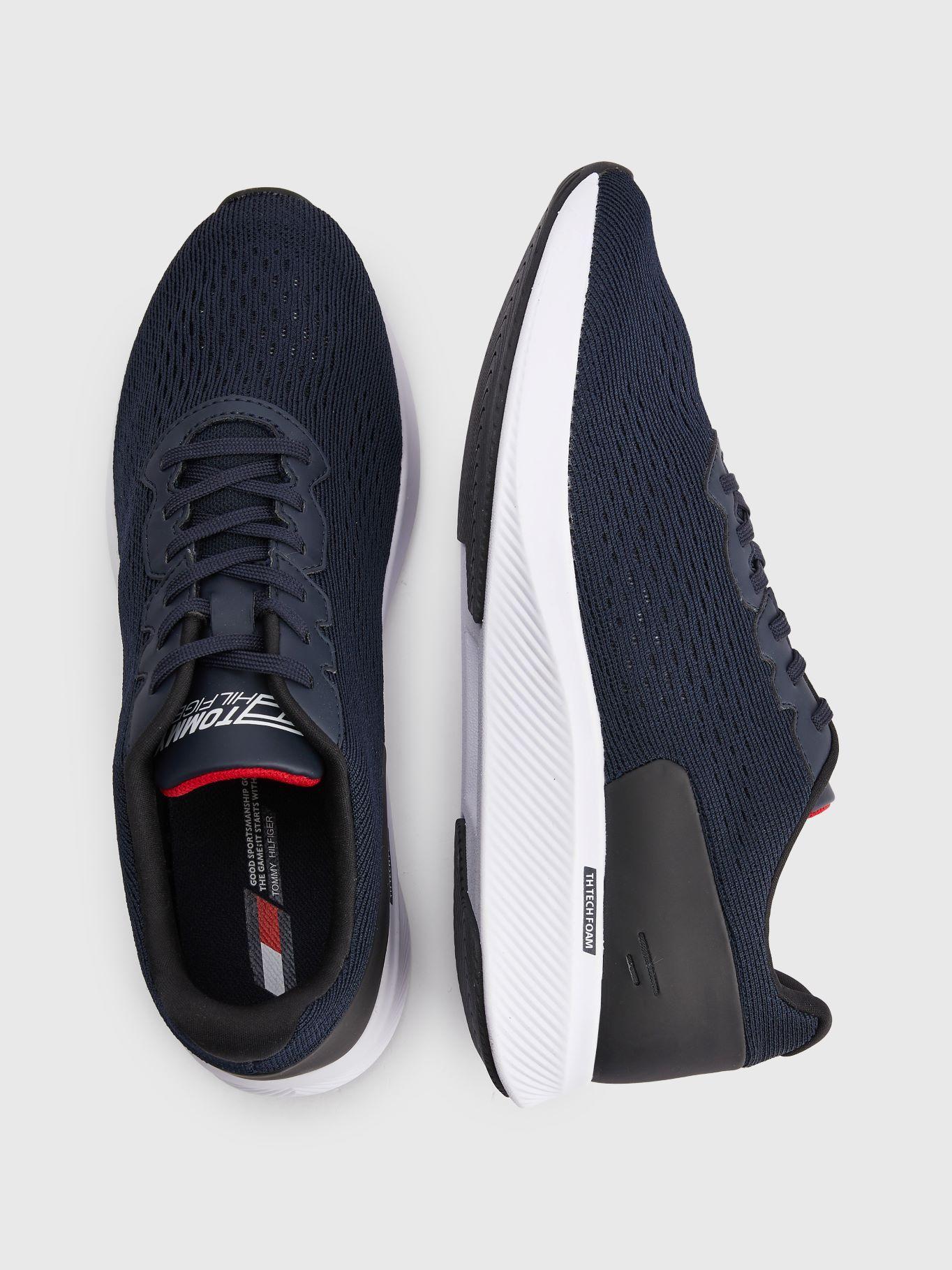 Zapatillas Sport De Malla Con Logo Azul Tommy Hilfiger-1