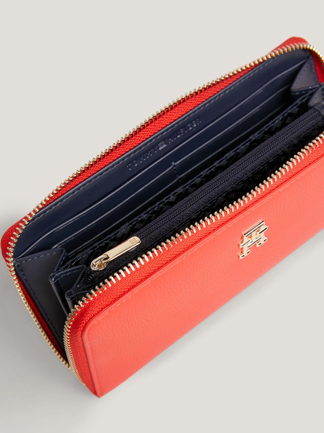 Billetera Essential C Cierre Rojo Tommy Hilfiger-2