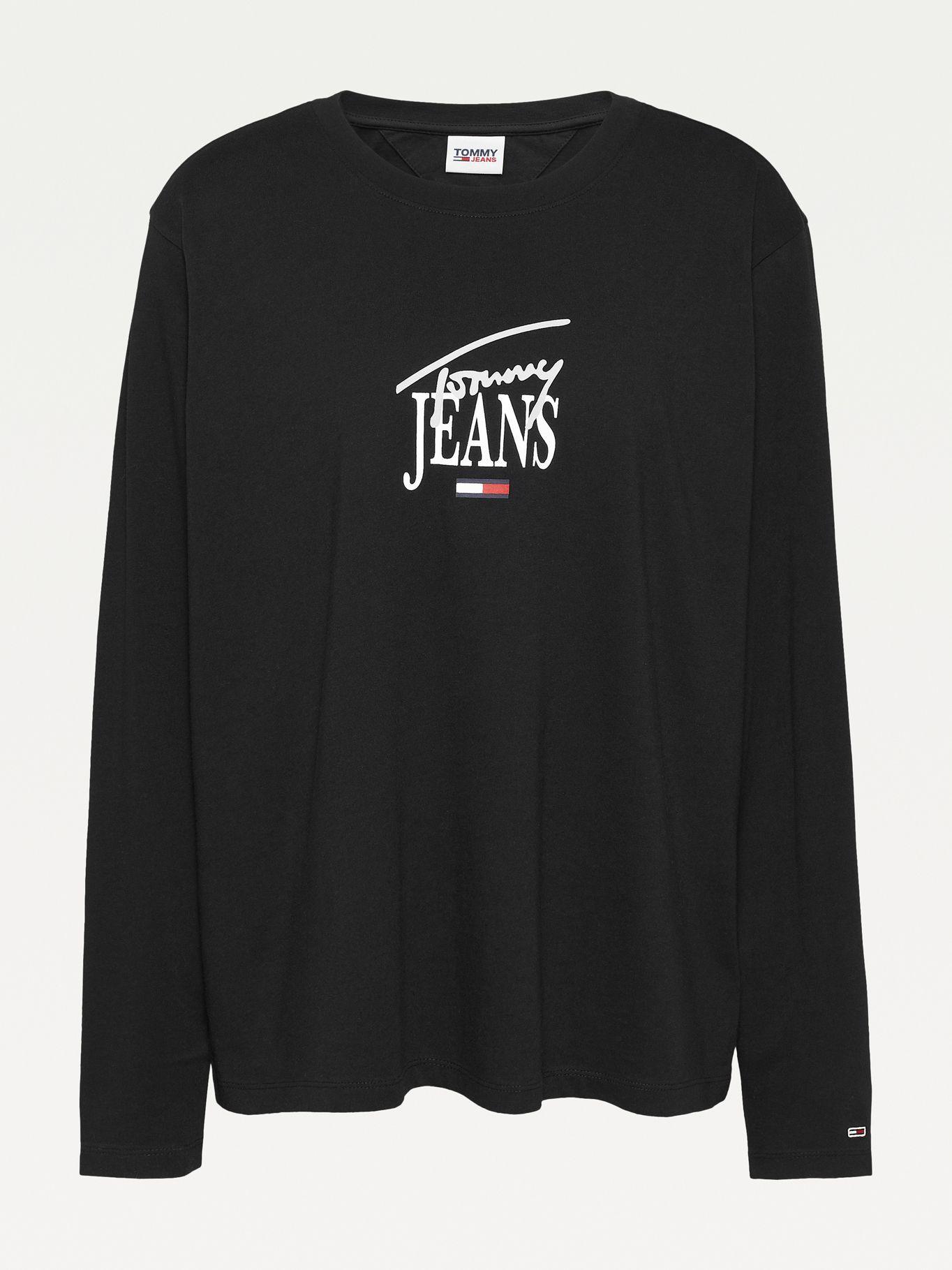 Polera Essential Curve Negro Tommy Jeans A2-3