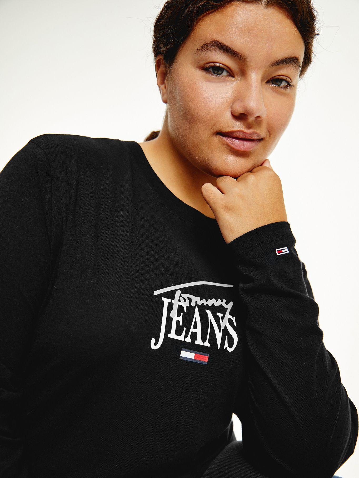 Polera Essential Curve Negro Tommy Jeans A2-2