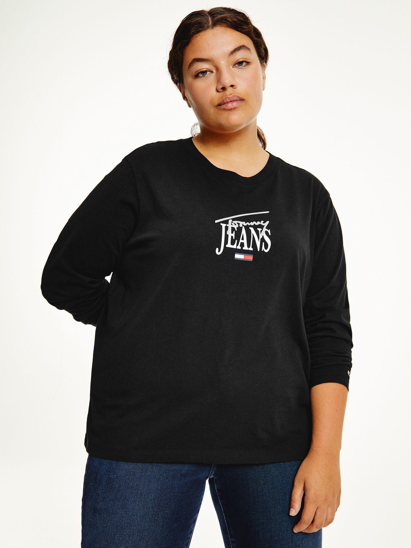 Polera Essential Curve Negro Tommy Jeans A2-0