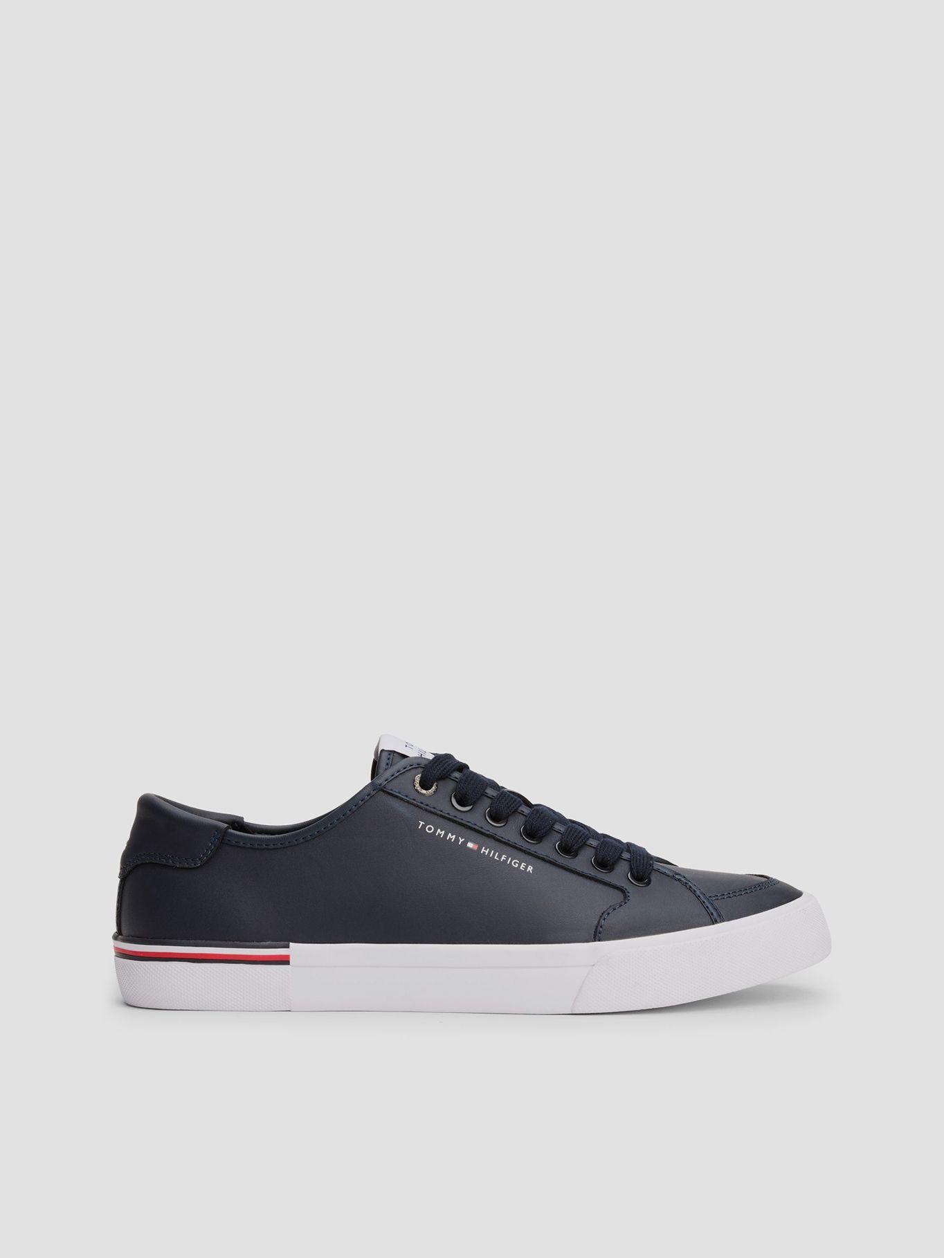 Zapatillas Con Logo En Bajo Relieve Azul Tommy Hilfiger-4