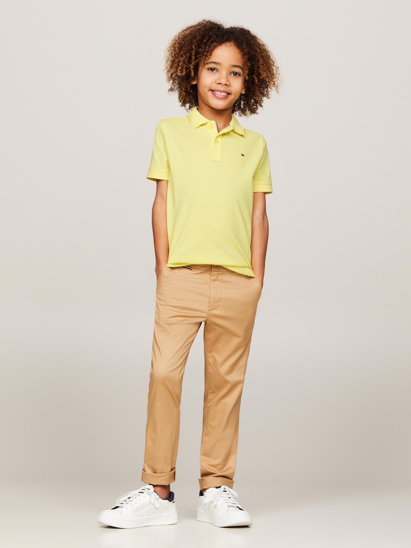 Polo Logo Flag Essential Amarillo Tommy Hilfiger-1