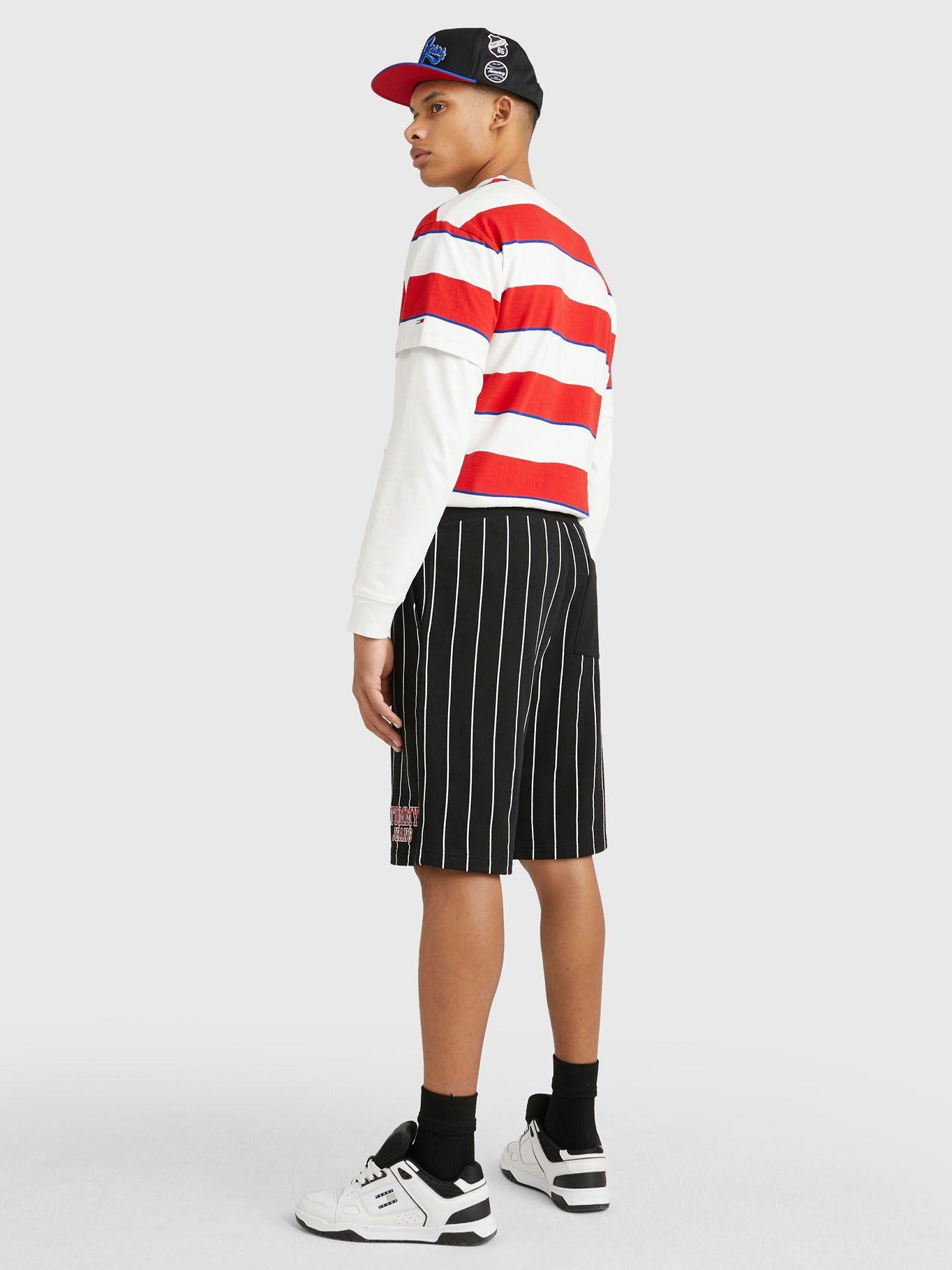 Shorts Rayas Basketball Negro Tommy Jeans-2