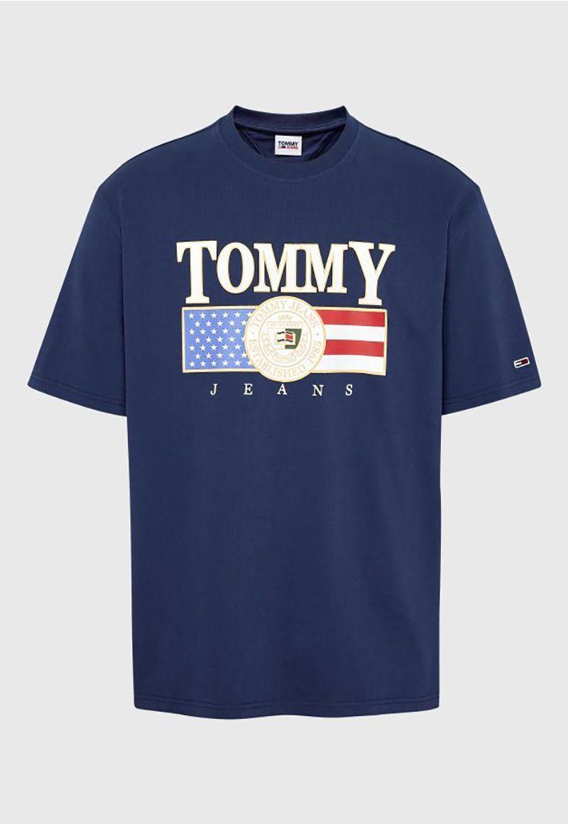 Polera Skater Luxe Logo Azul Tommy Jeans-4