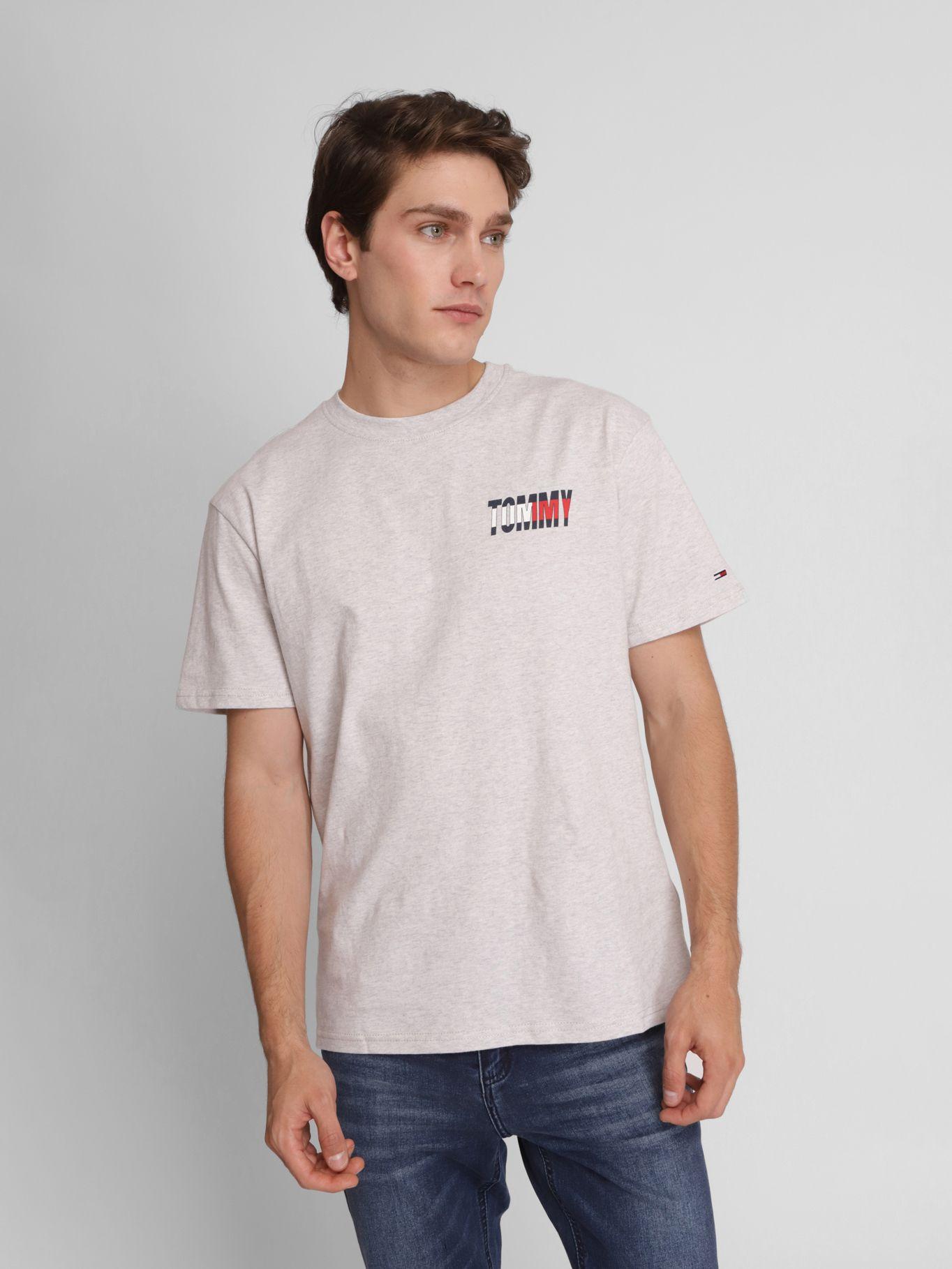 Polera Essential Corporate Gris Tommy Jeans-0