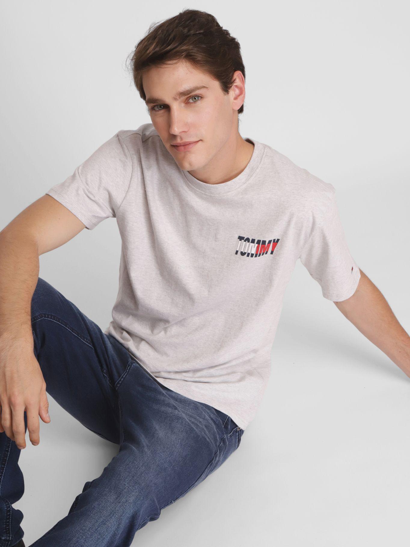 Polera Essential Corporate Gris Tommy Jeans-2