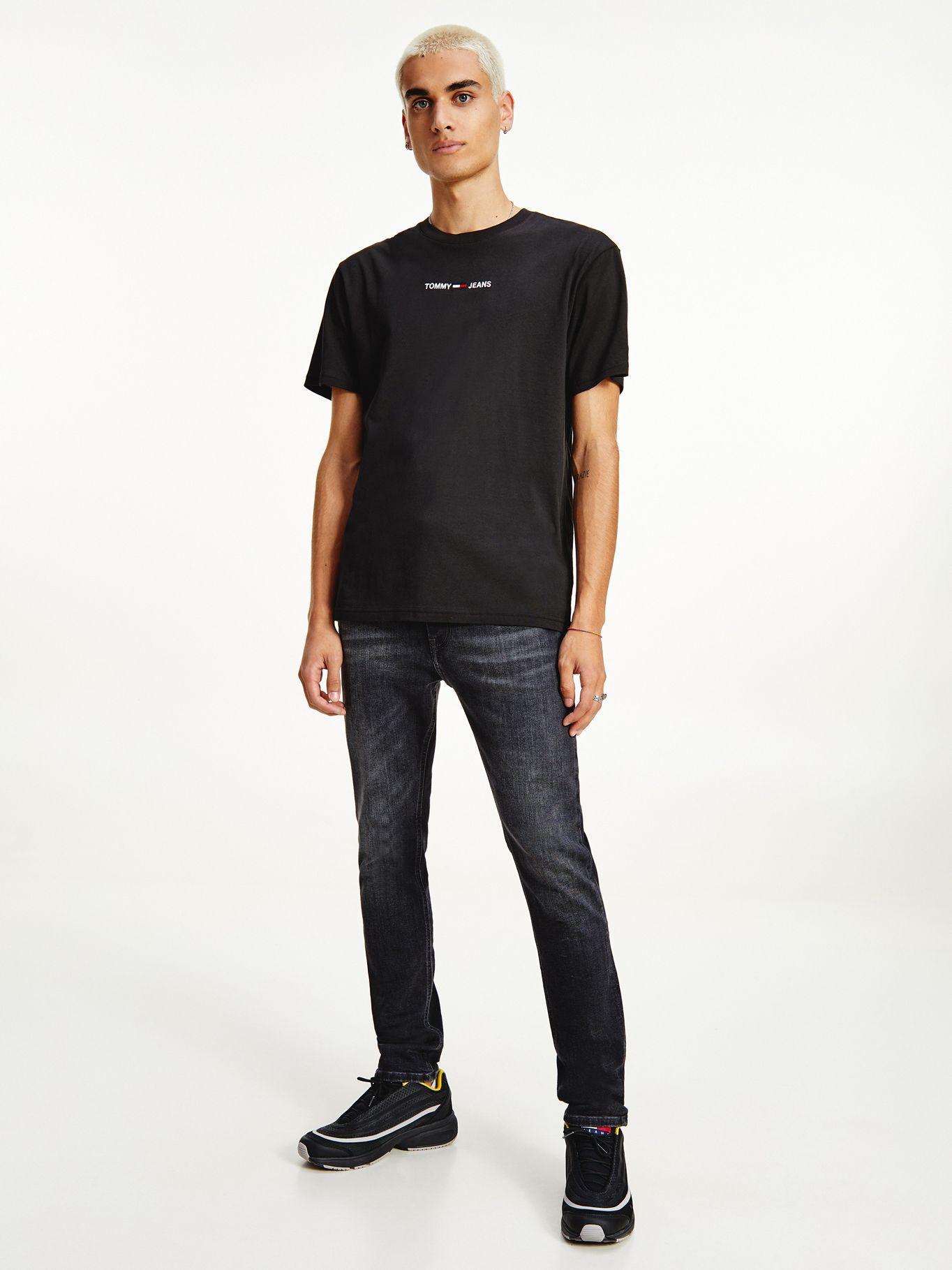 Polera Essential Cotton Negro Tommy Jeans F2-0