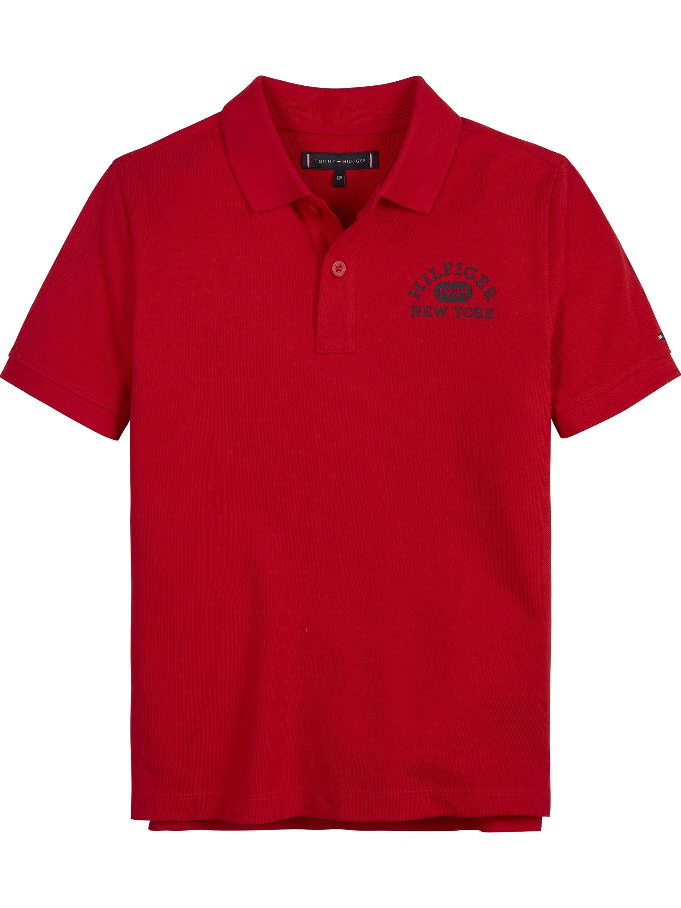 Polo Con Logo 1985 New York Rojo Tommy Hilfiger-0