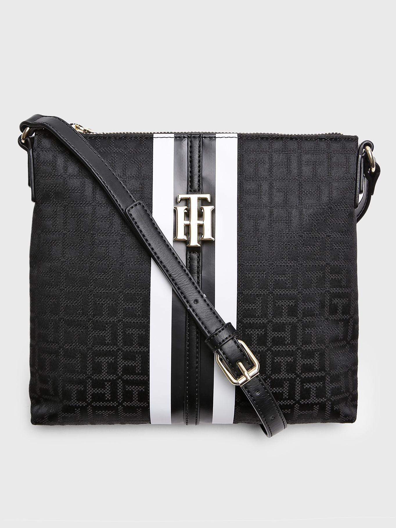 Bandolera Con Diseño Jacquard Negro Tommy Hilfiger-0