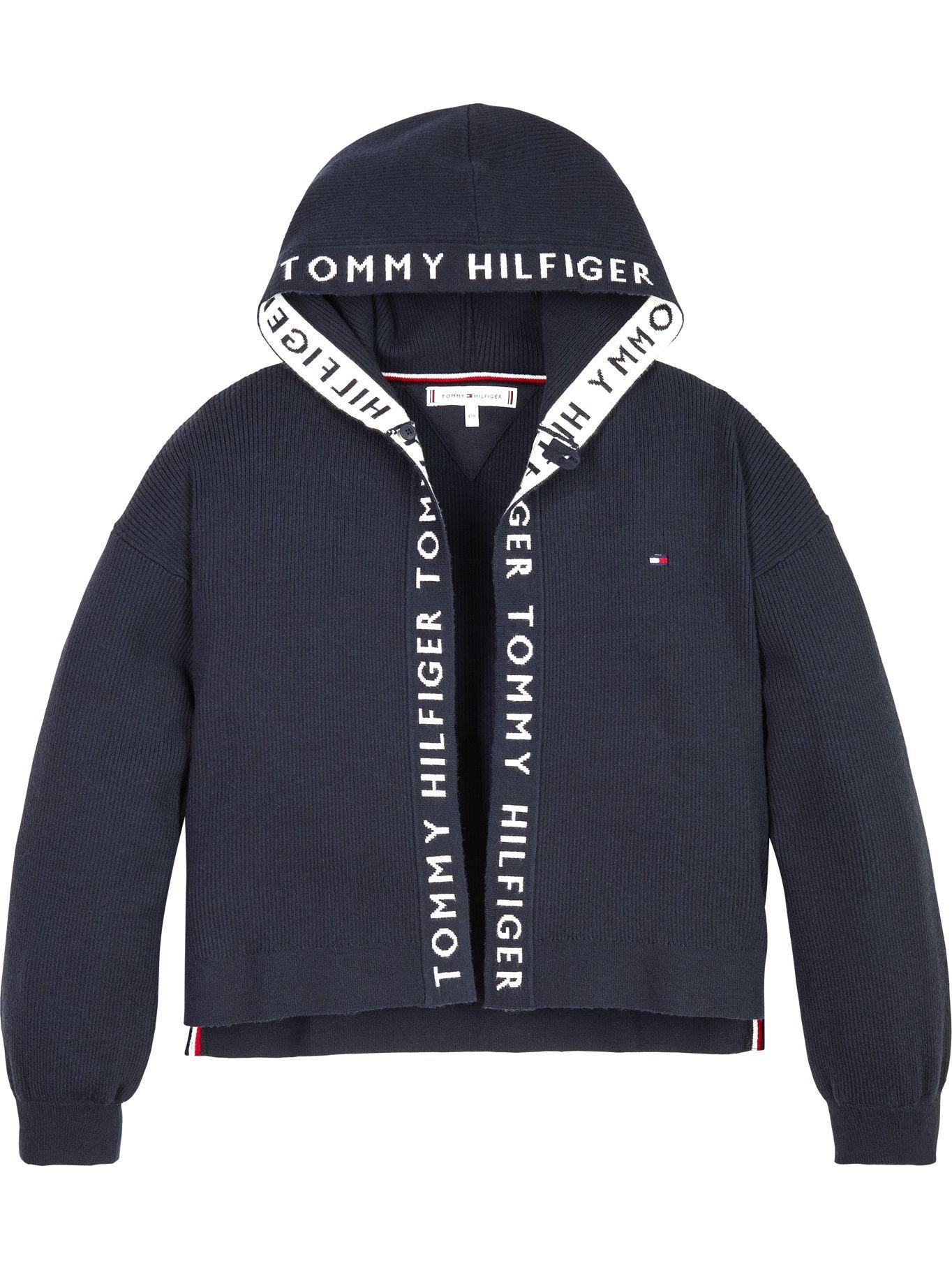 Cárdigan Con Logoband Azul Tommy Hilfiger-0