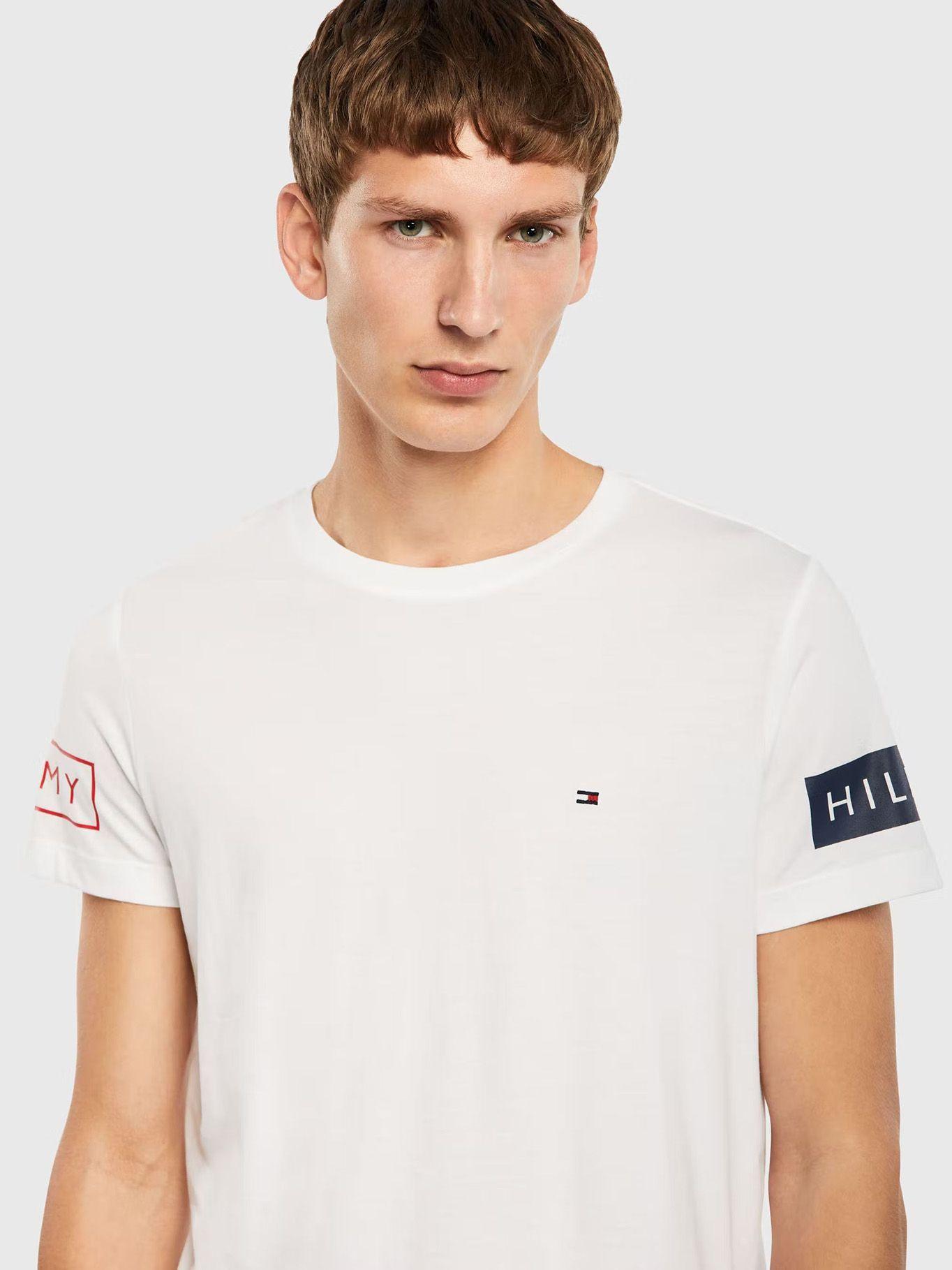 Polera Sleeve Graphic Logo Blanco Tommy Hilfiger-3