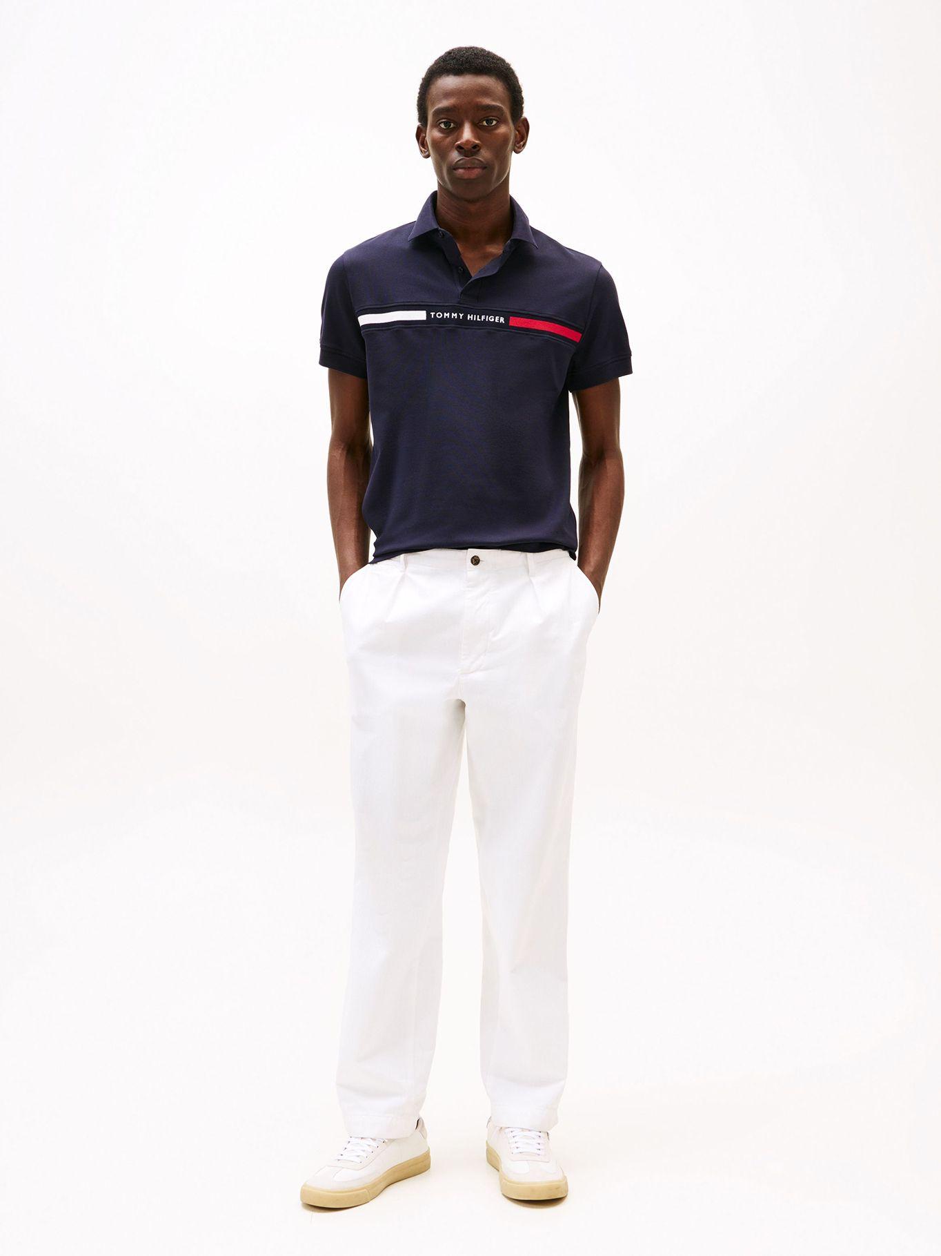 Polo Chest Insert Logo Azul Tommy Hilfiger-1