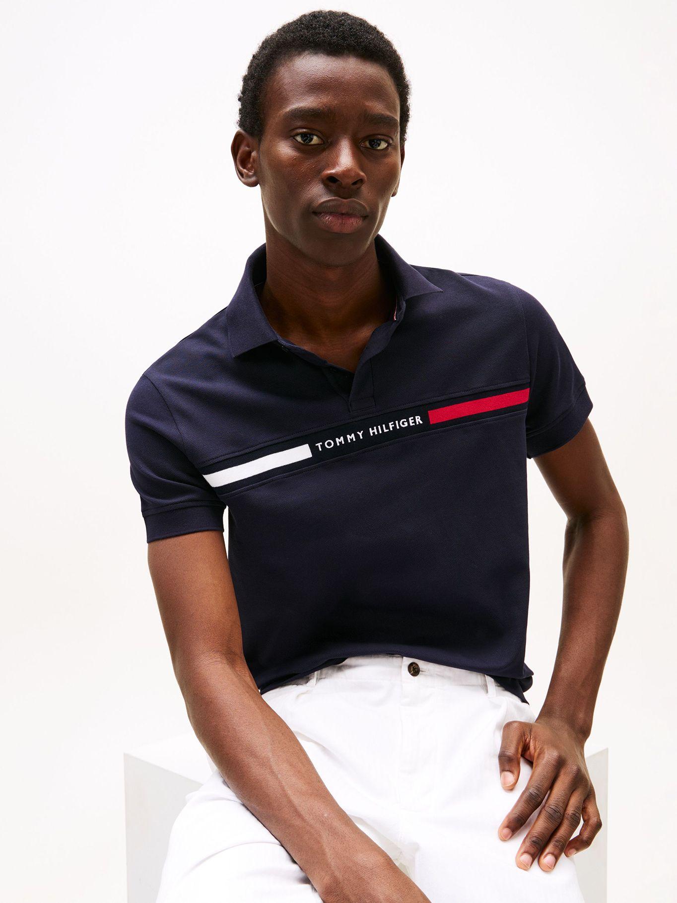 Polo Chest Insert Logo Azul Tommy Hilfiger-3