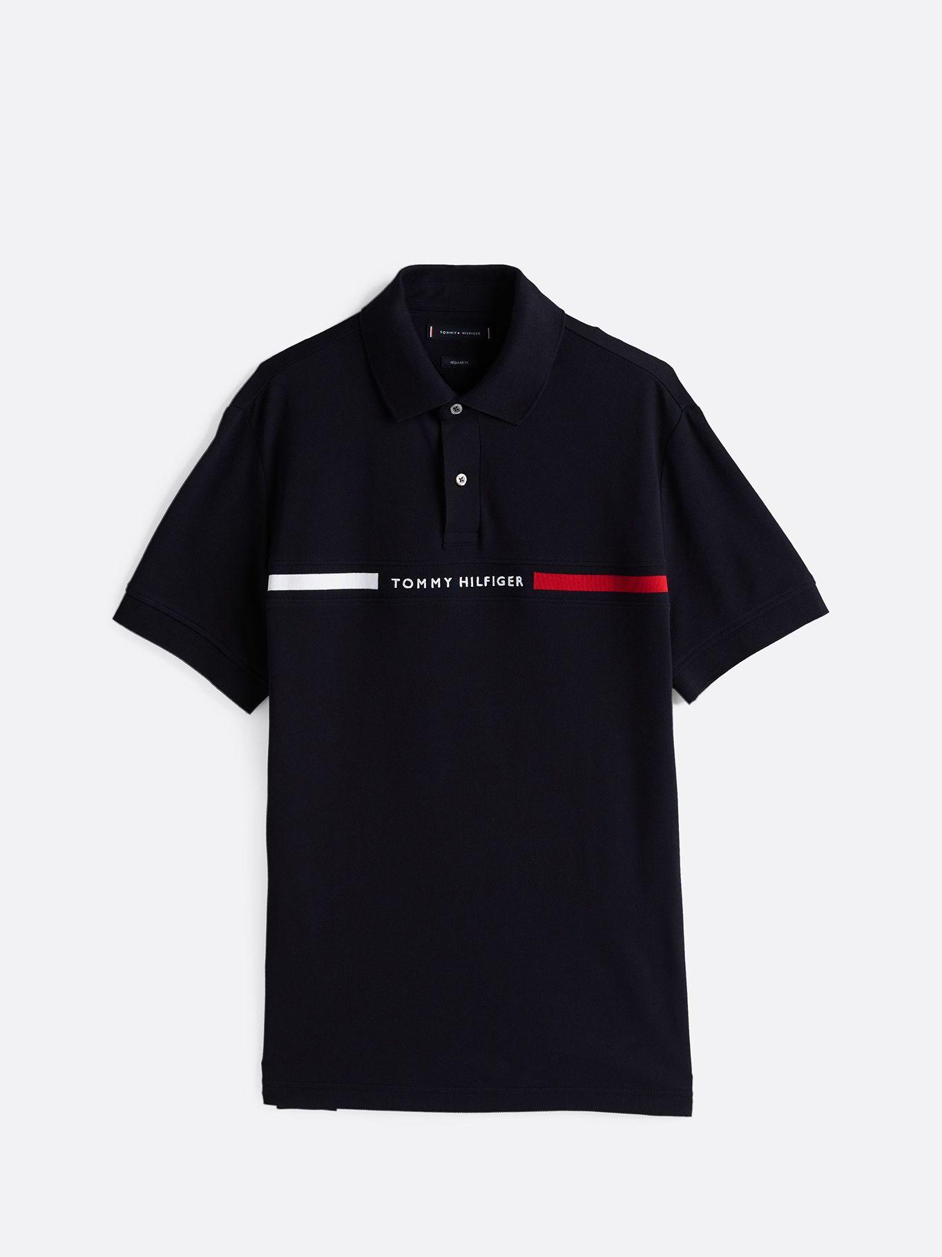 Polo Chest Insert Logo Azul Tommy Hilfiger-4