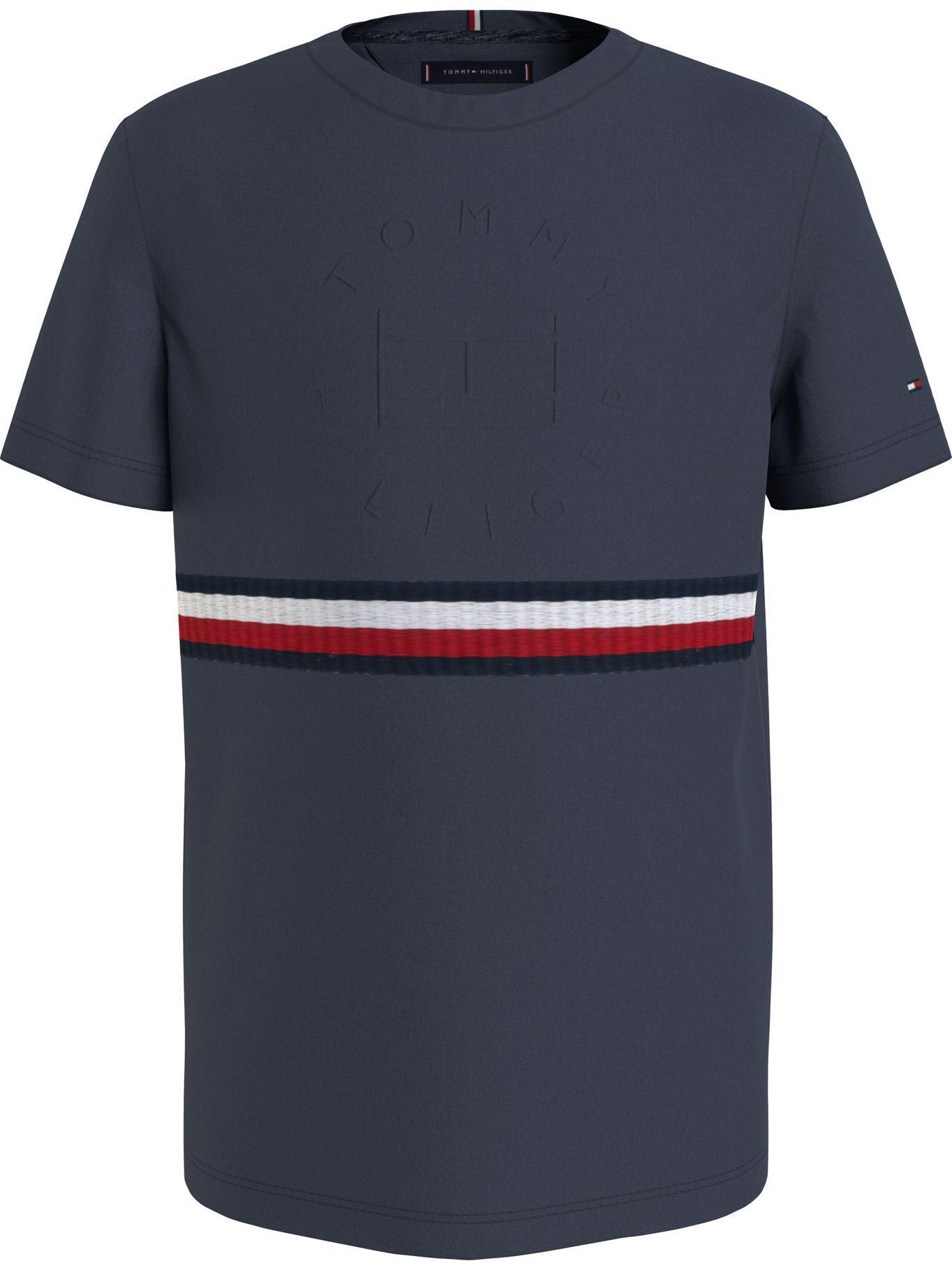 Polera Logo en Relieve Azul Tommy Hilfiger MY2-0