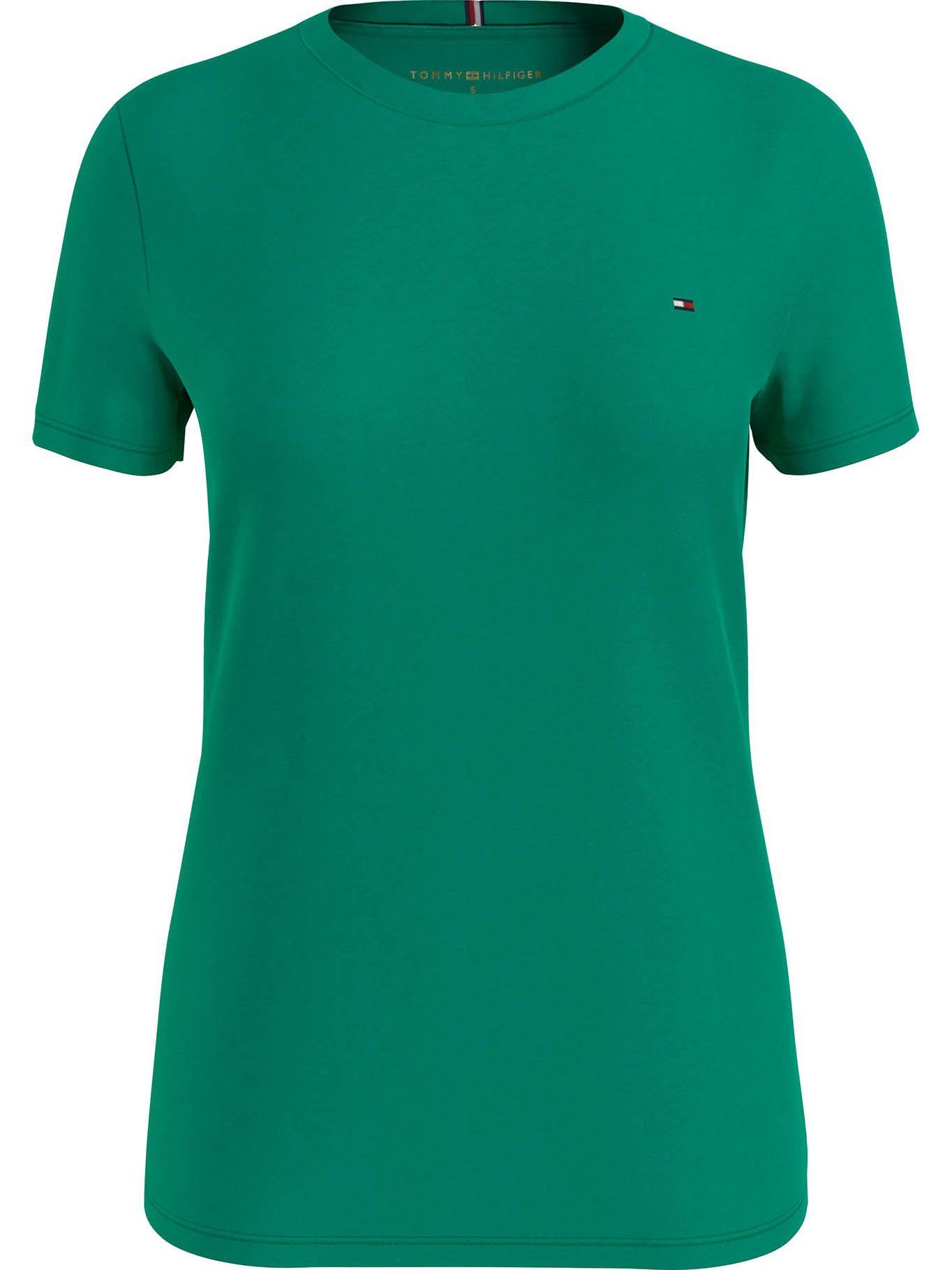 Polera Basica C-Neck Verde Tommy Hilfiger-0