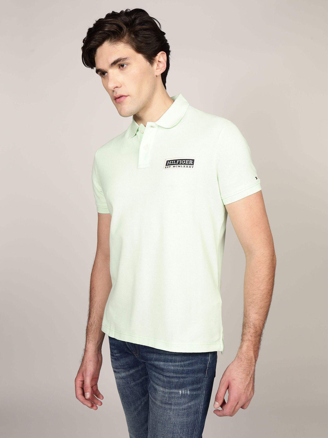 Polo Logo Est. 1985 Regular Fit Verde Tommy Hilfiger-0