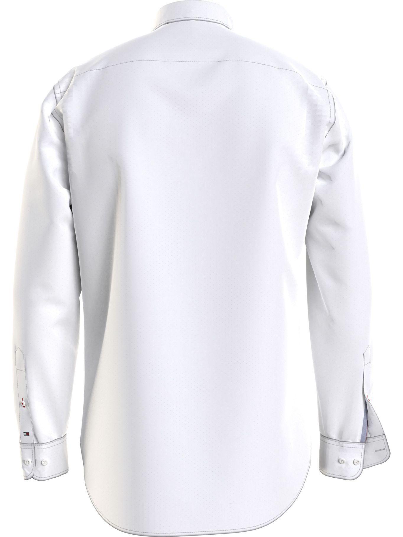 Camisa Classic Poplin Mini Print Blanco Tommy Hilfiger-1