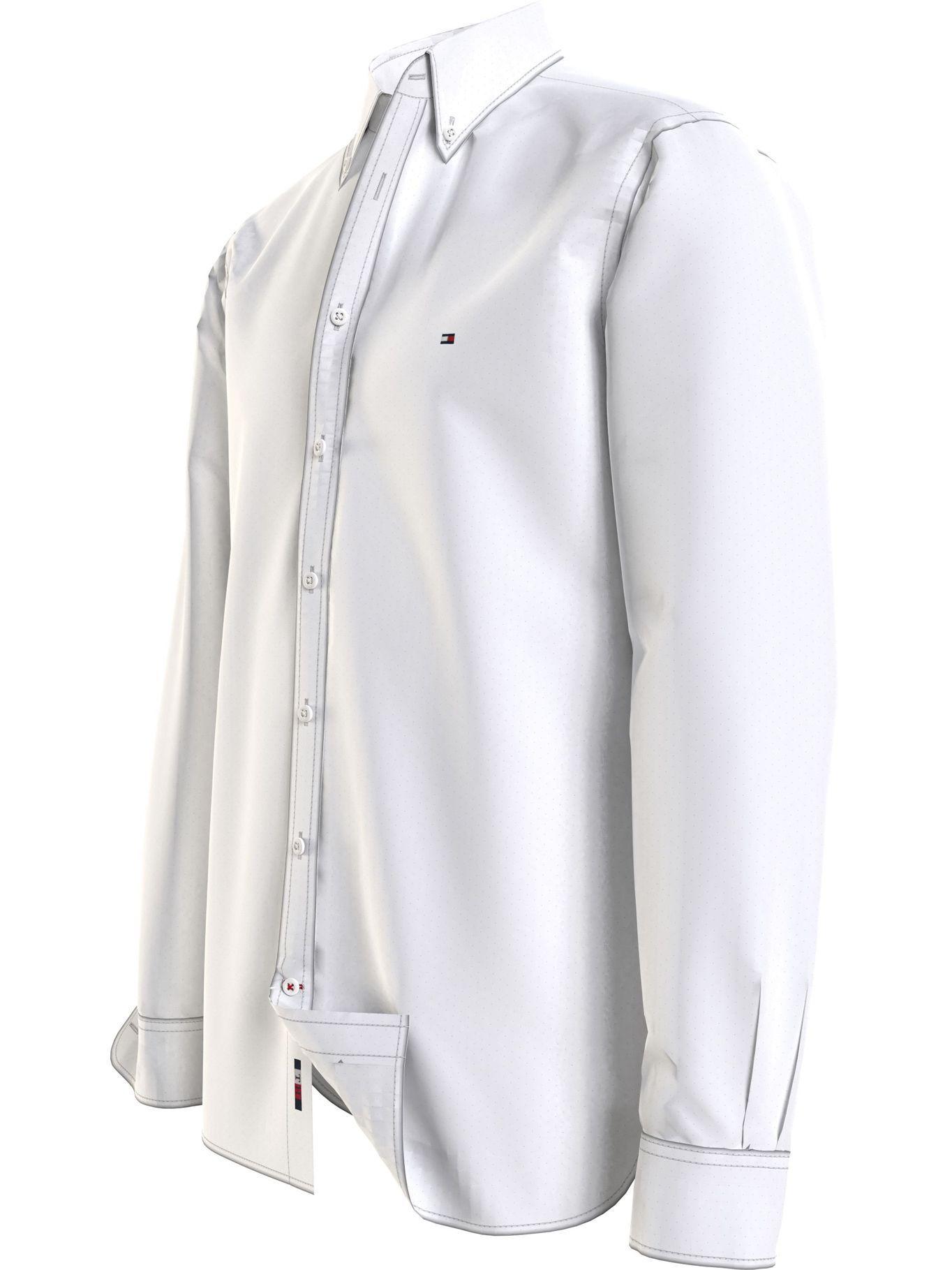 Camisa Classic Poplin Mini Print Blanco Tommy Hilfiger-2