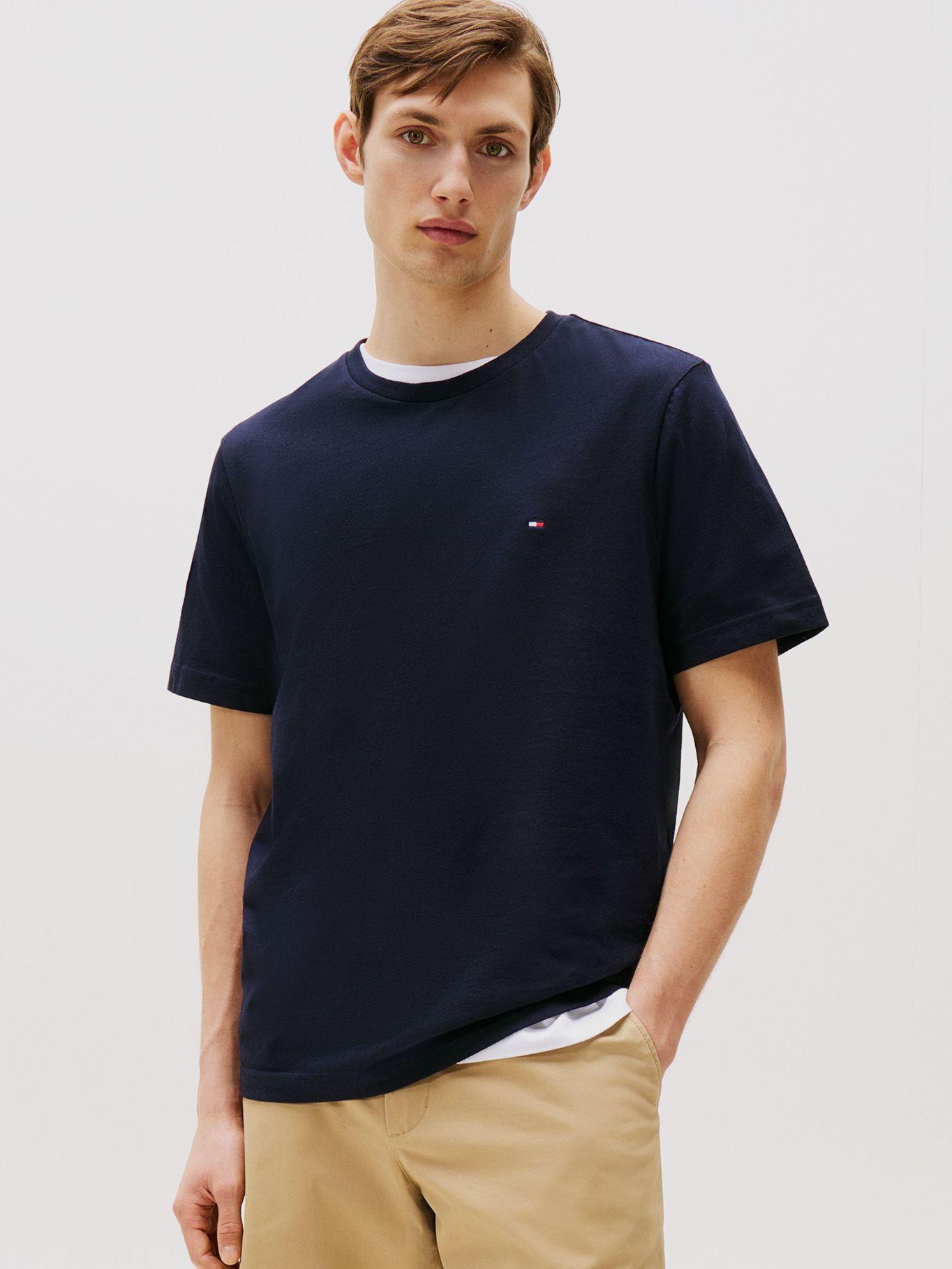 Polera Essential Solid Regular Fit Azul Tommy Hilfiger-0