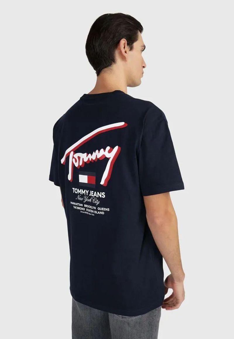 Polera Con Logo 3D Regular Fit Azul Tommy Jeans-2