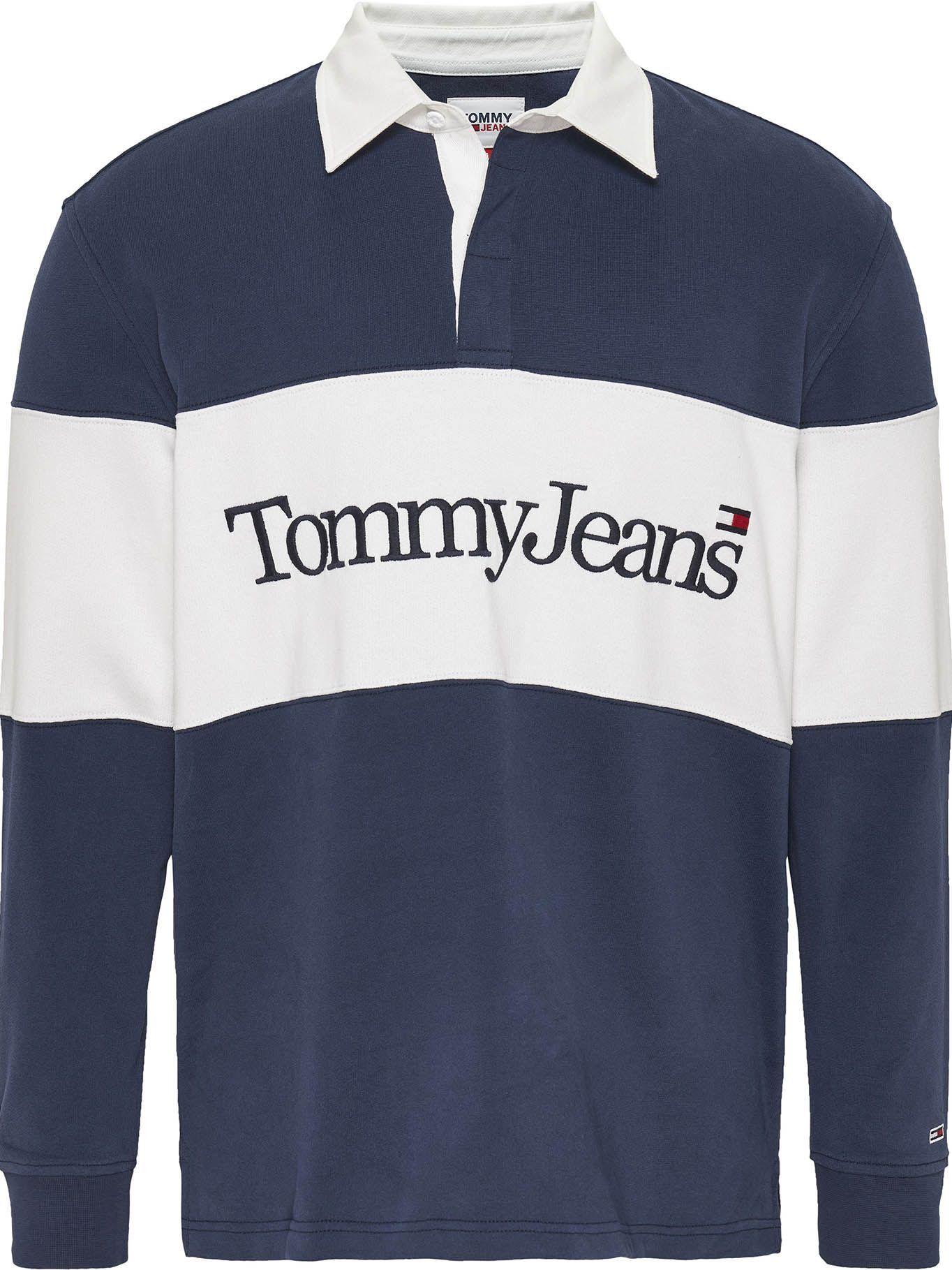 Polera Linear Rugby Logo Azul Tommy Jeans-0