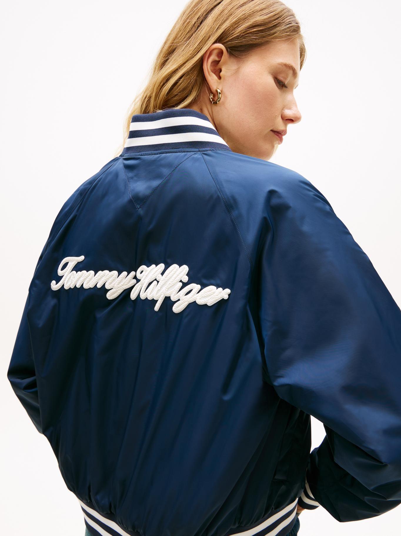 Chaqueta Bomber Con Logo-3