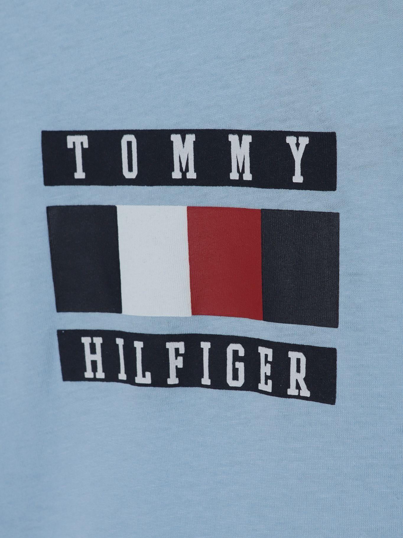 Polera De Niño Global Stripe Celeste Tommy Hilfiger-2